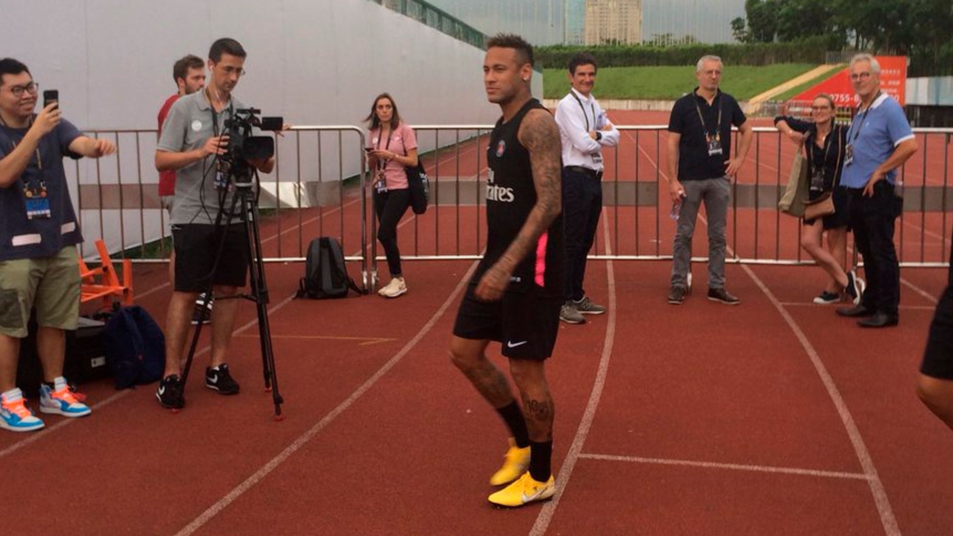 Neymar PSG treino China 02 08 18