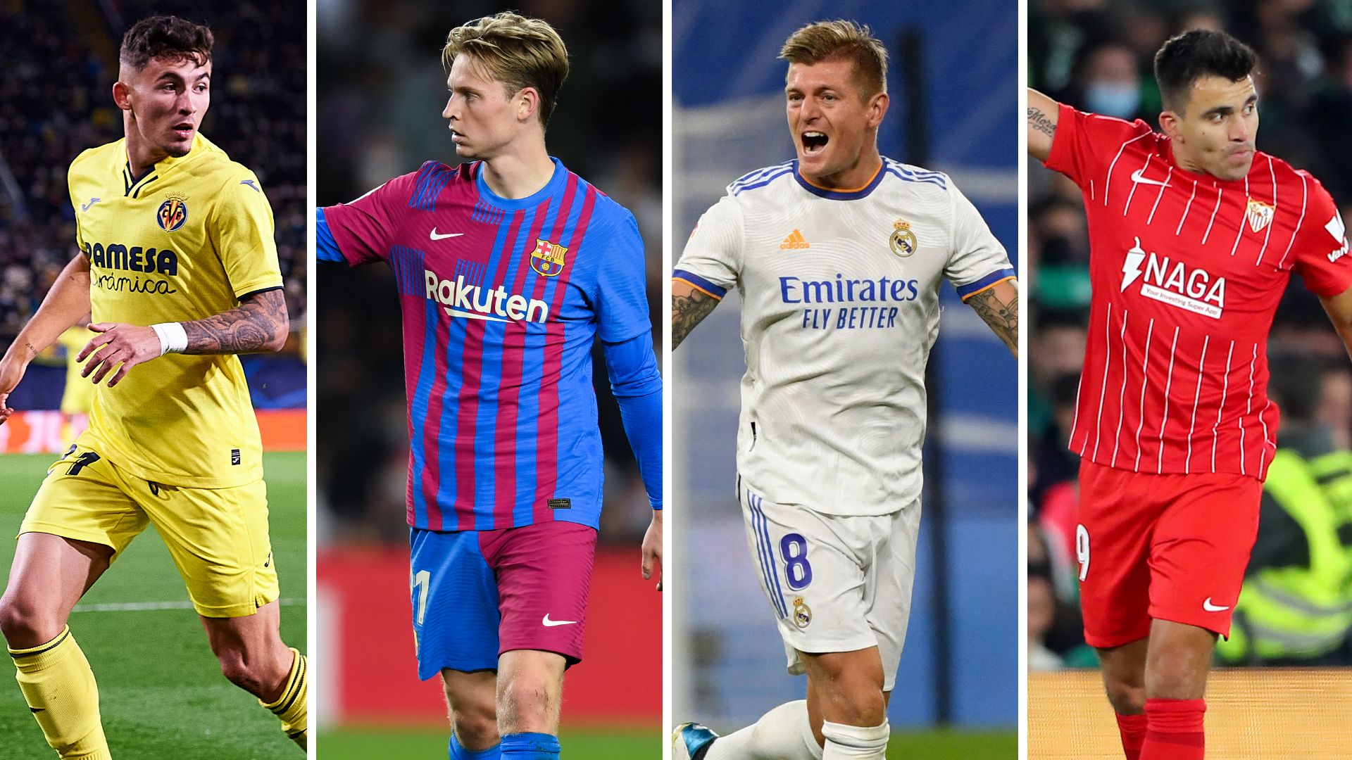 Alineaciones jornada 15 de LaLiga