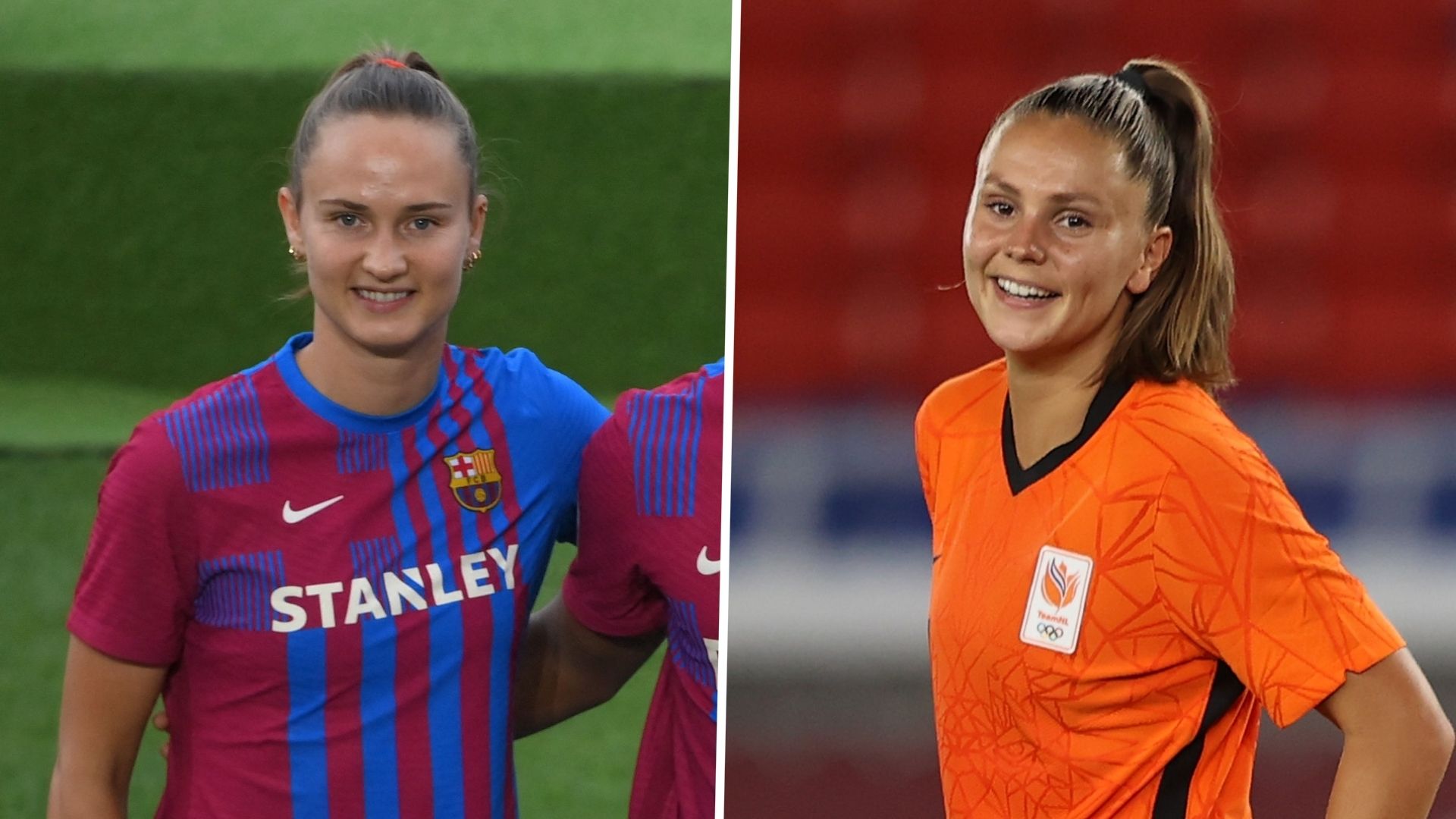 Caroline Graham Hansen Lieke Martens split