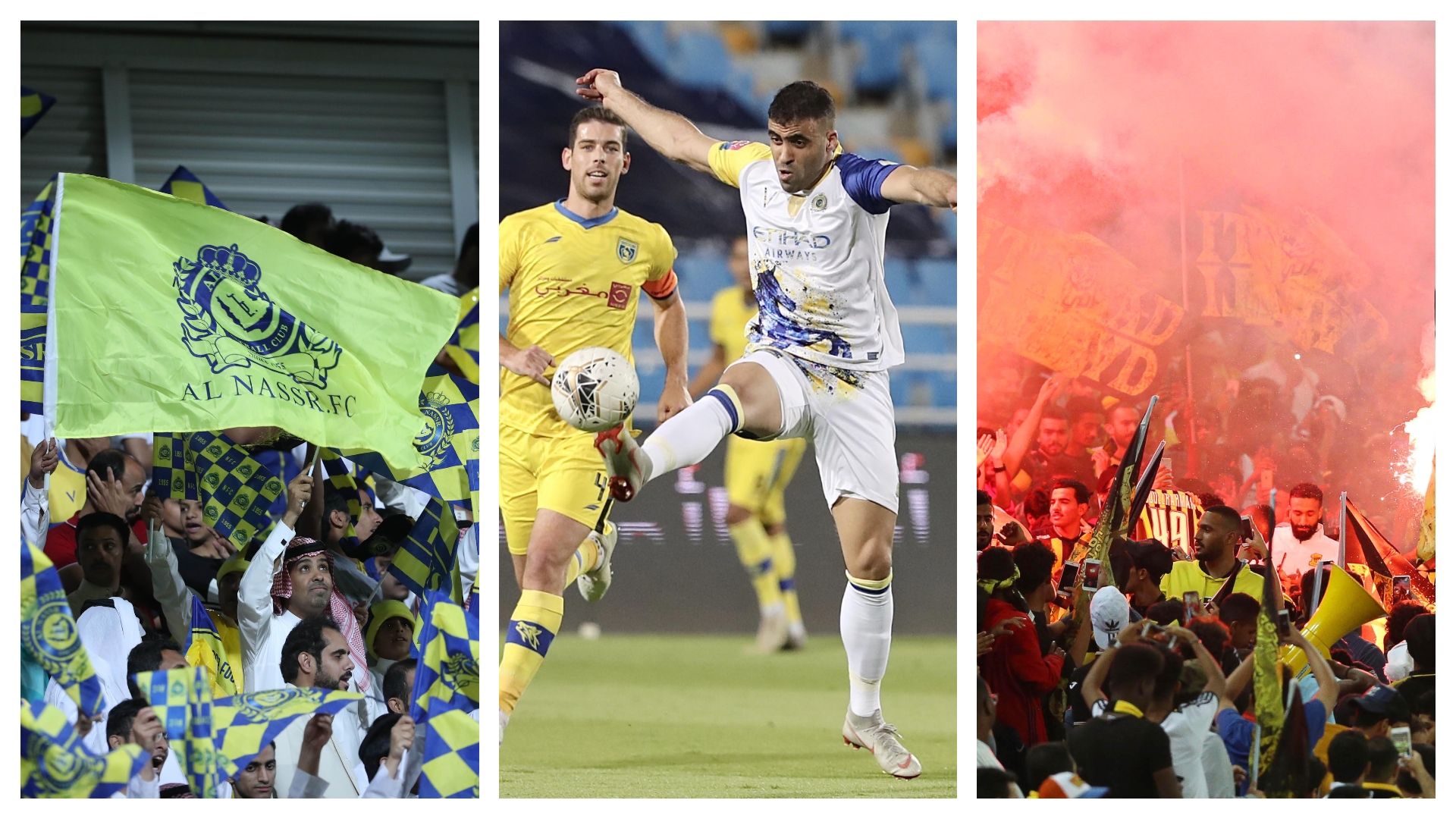 Abderrazak Hamdallah - nassr fans - ittihad fans 16-12-2021