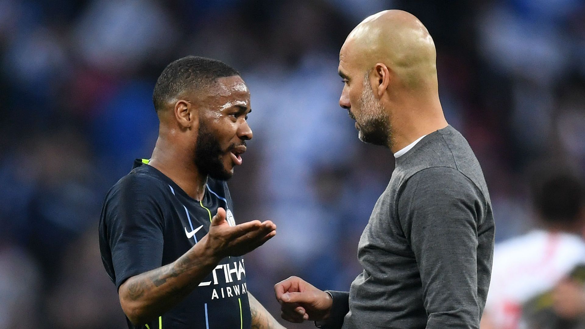 Raheem Sterling Pep Guardiola Manchester City Brighton FA Cup 060419