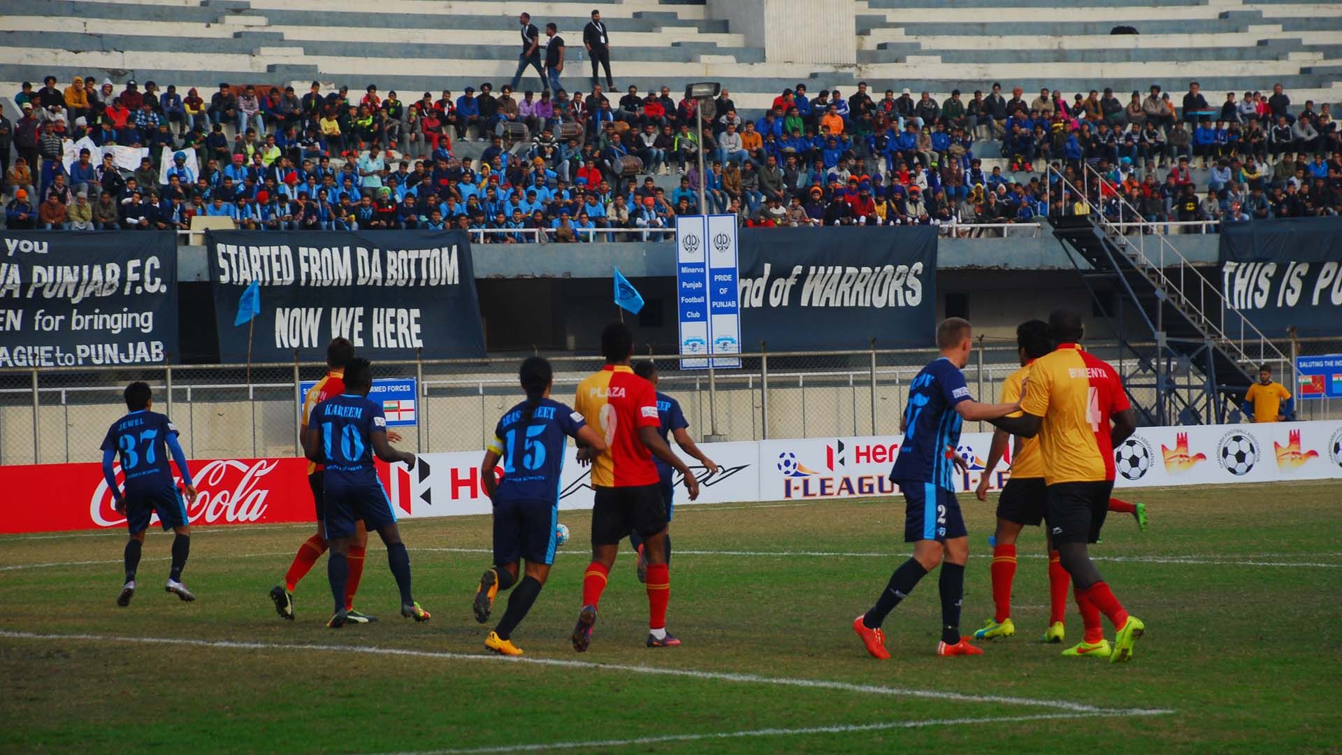 Minerva Punjab FC East Bengal I-League 2017
