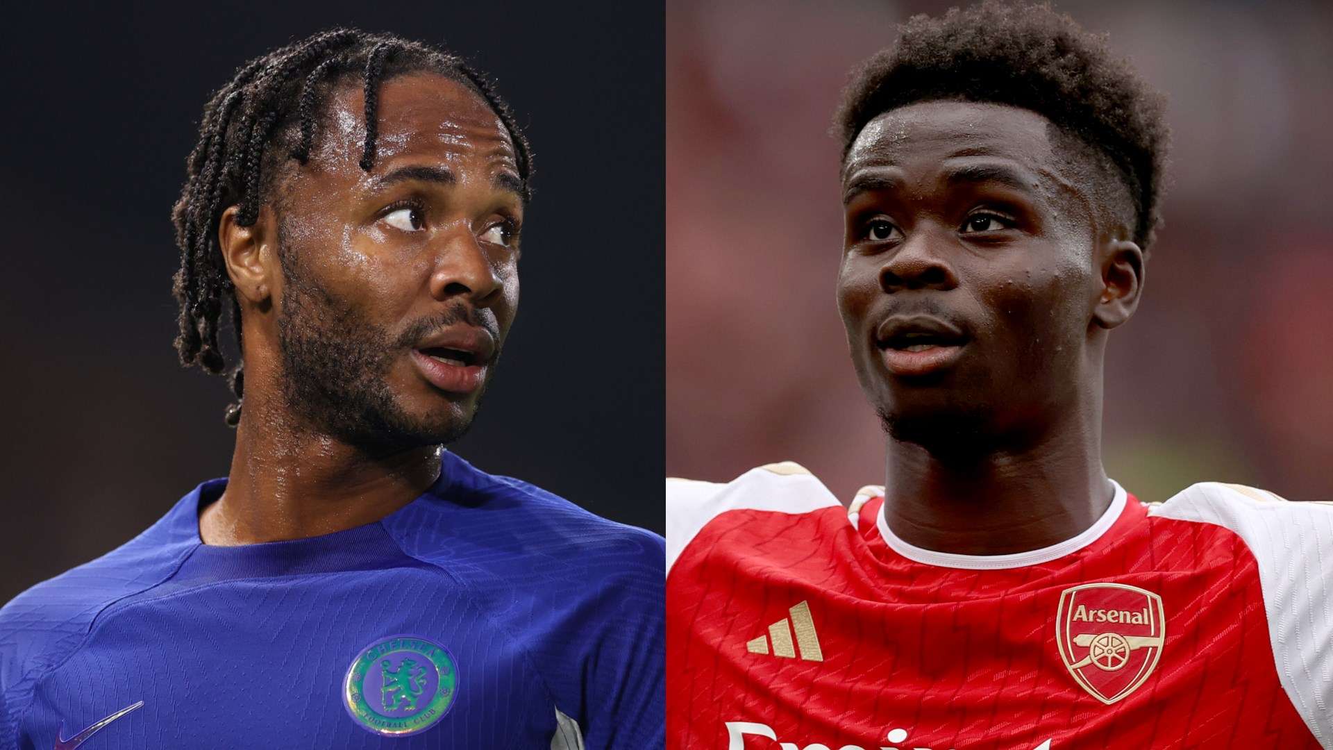 Raheem Sterling Bukayo Saka Chelsea Arsenal 2023-24