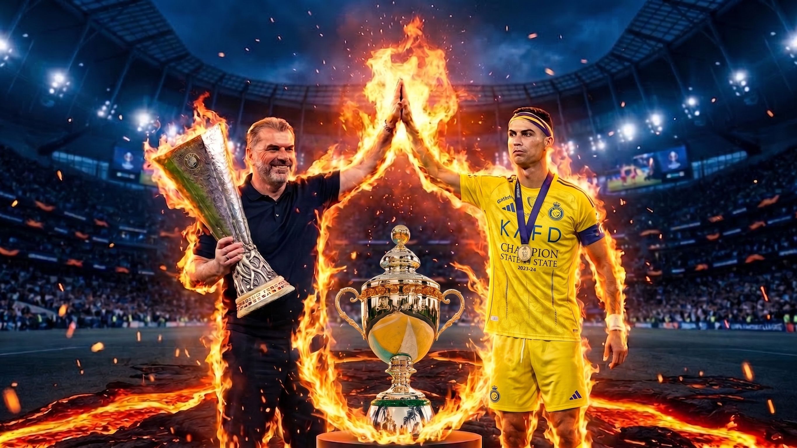 Ange Postecoglou Cristiano Ronaldo Nassr (Goal Only)