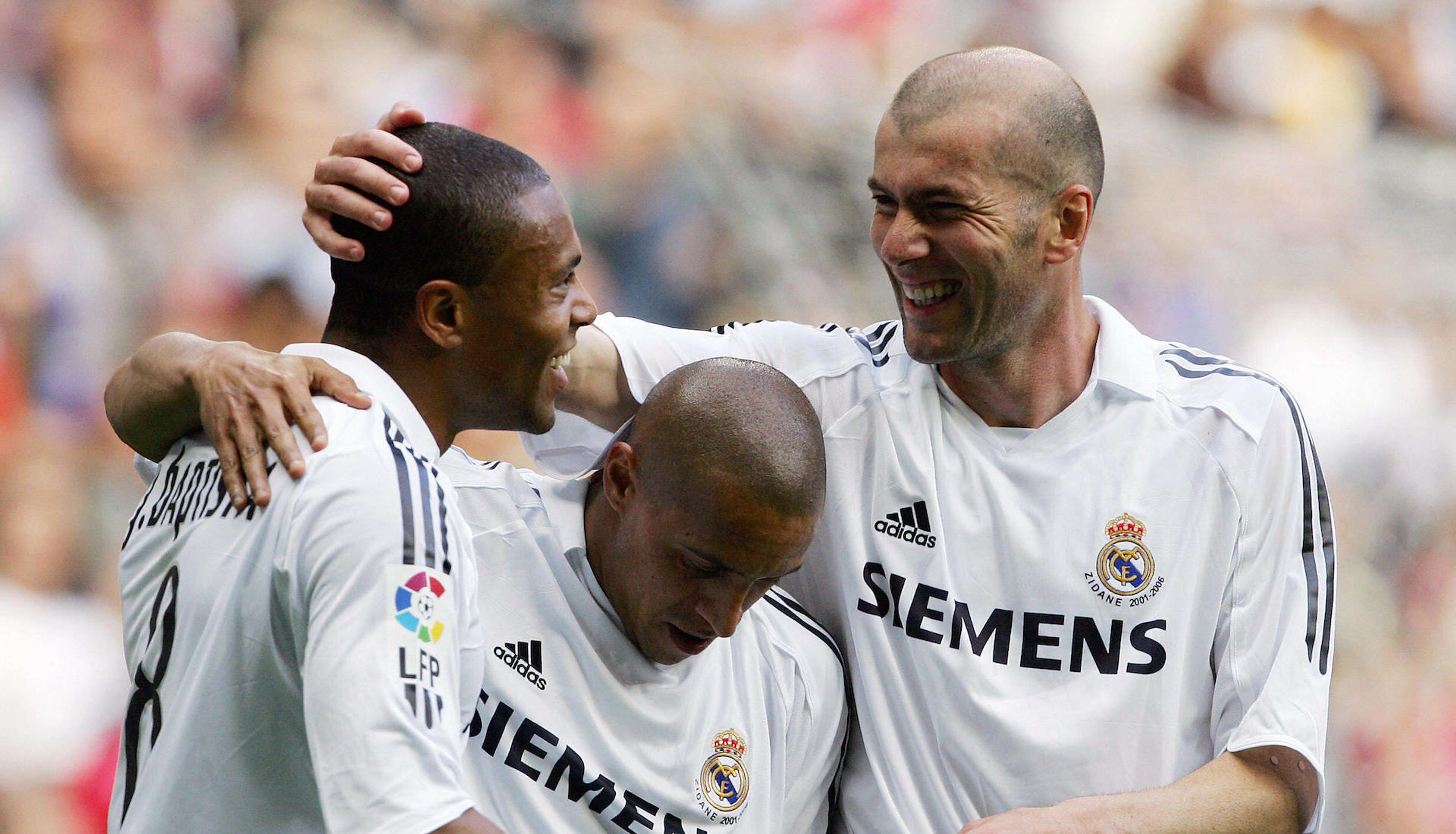 Zidane Baptista Roberto Carlos Real Madrid