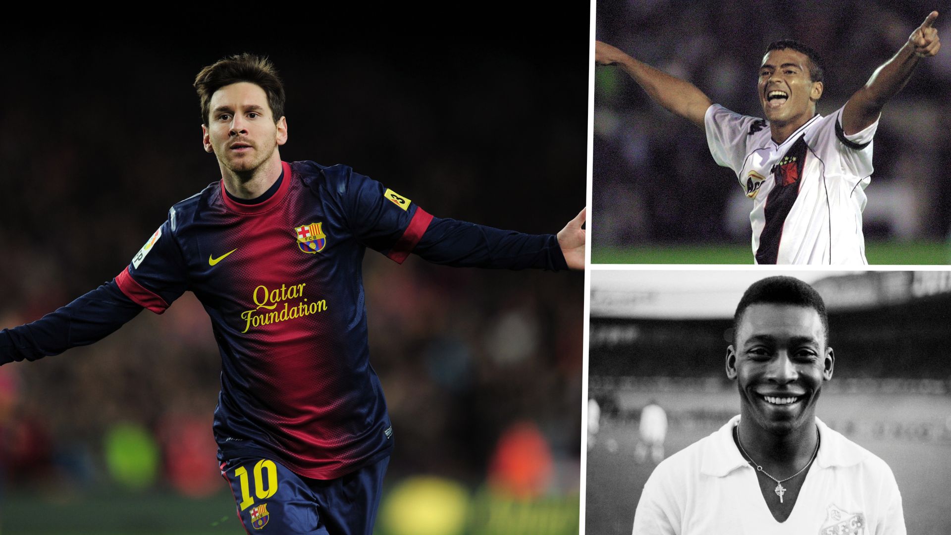 Meilleurs buteurs année civile Messi Romario Pelé