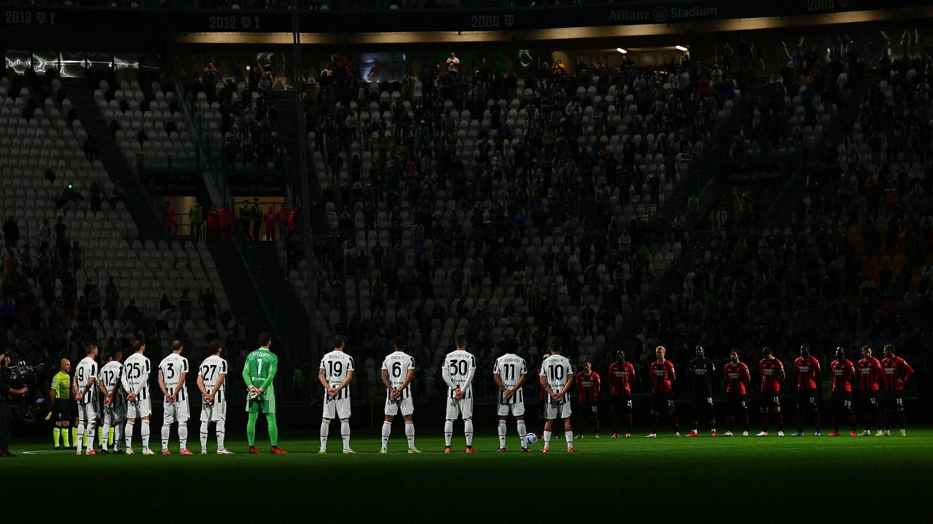 minute of silence Juventus Milan