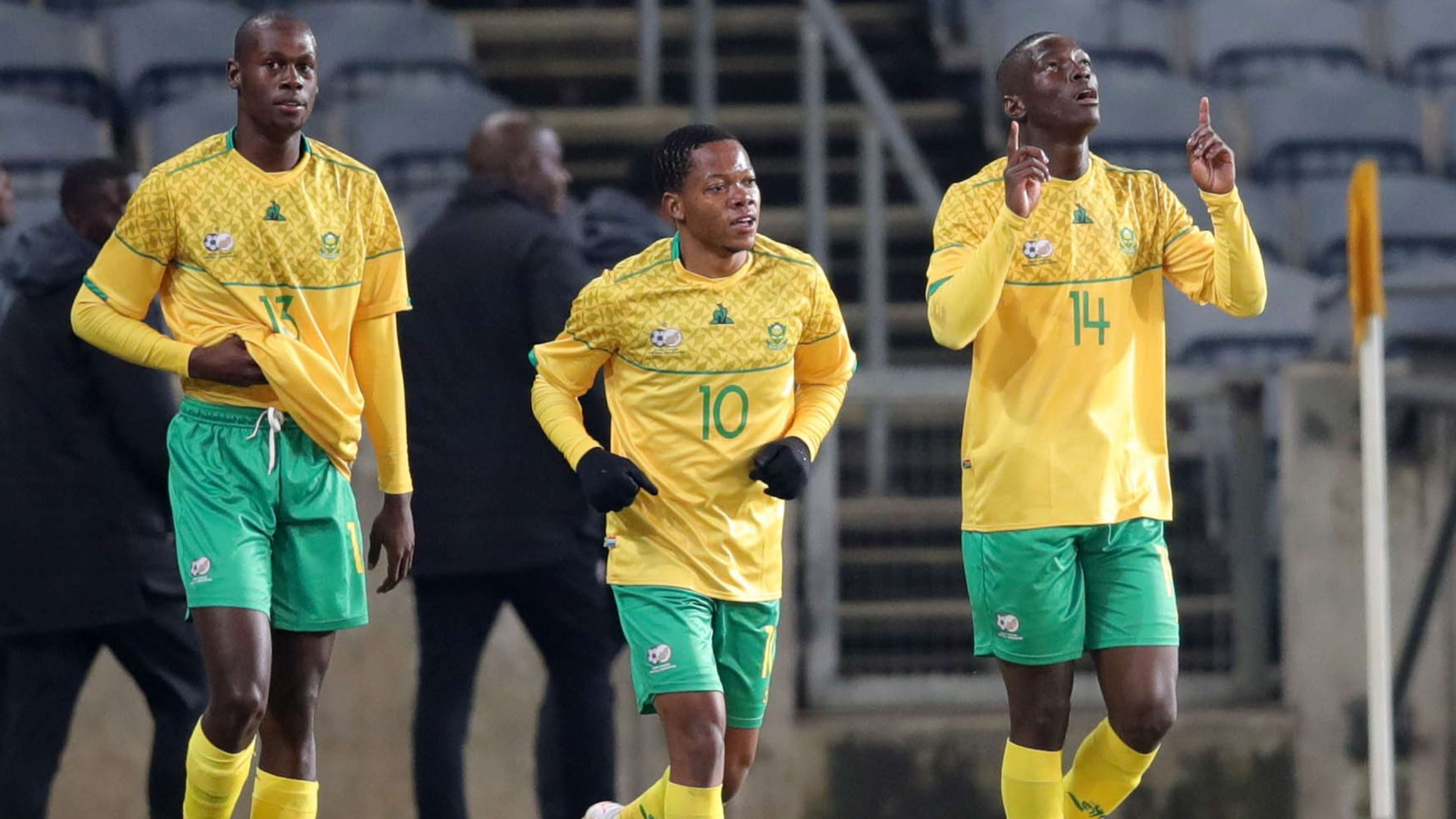 Evidence Makgopa, Sphelele Mkhulise & Bongokuhle Hlongwane, Bafana Bafana, June 2021