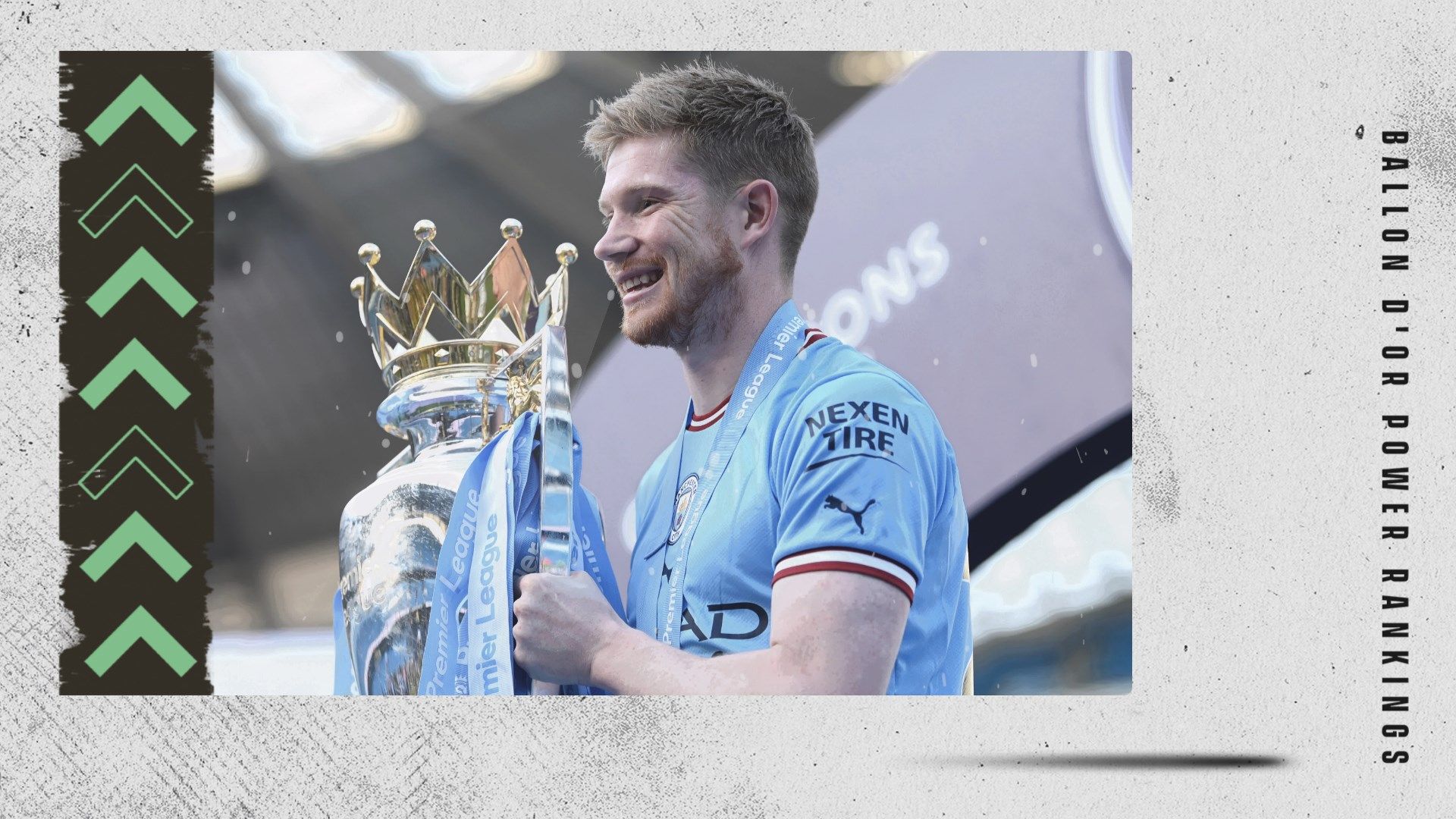 Kevin De Bruyne Ballon d'Or Rankings GFX