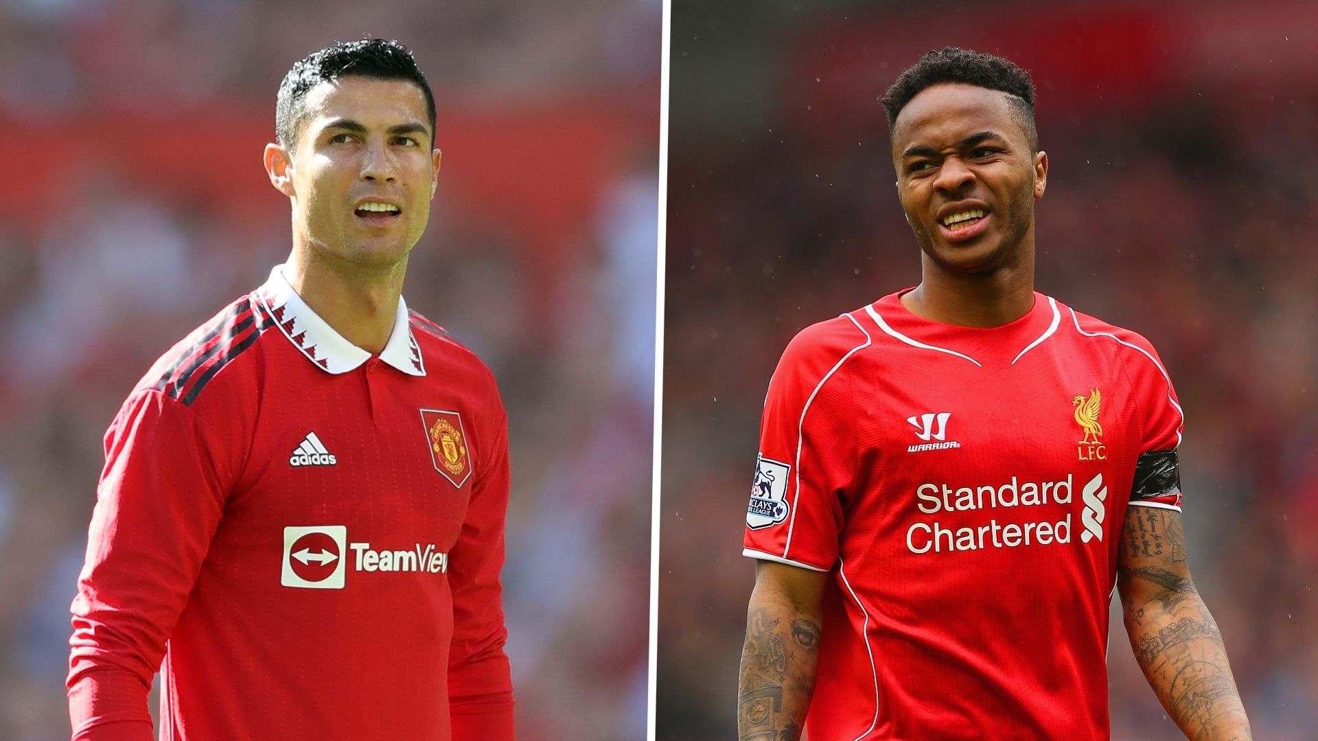 Cristiano Ronaldo Raheem Sterling Man Utd Liverpool GFX