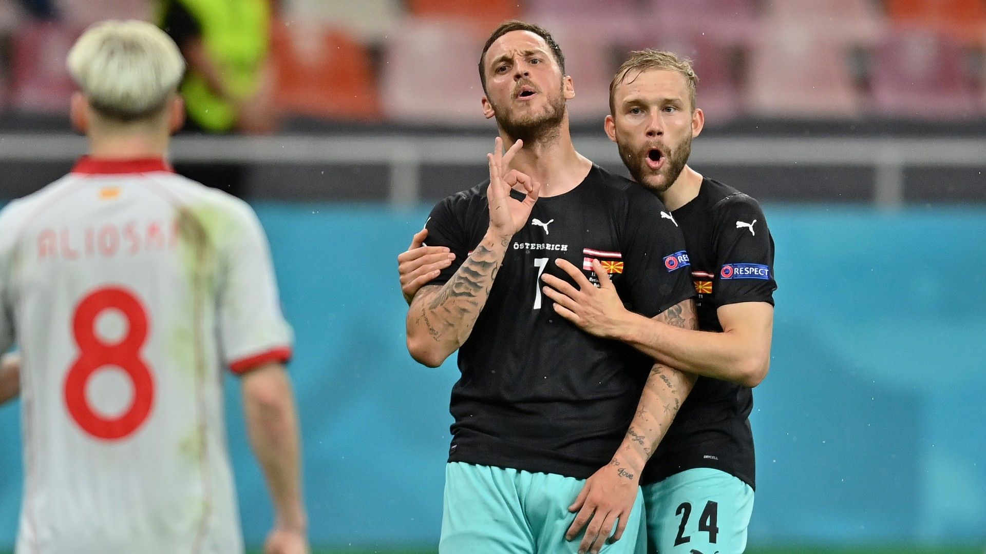 Marko Arnautovic Austria vs North Macedonia Euro 2020