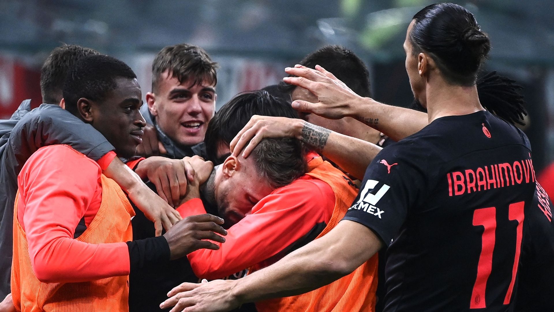Milan celebrating Verona