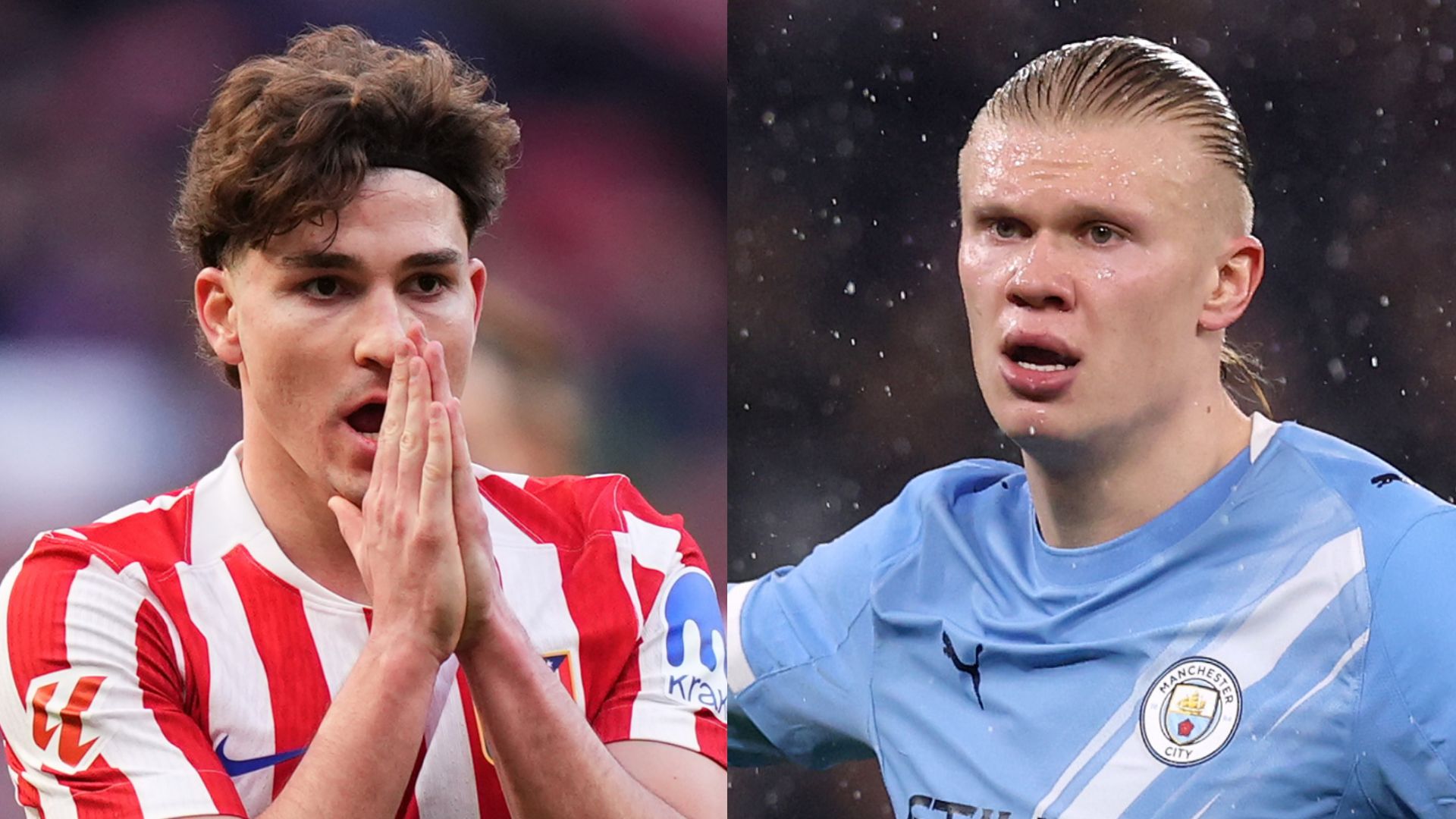 GFX Julian Alvarez Erling Haaland