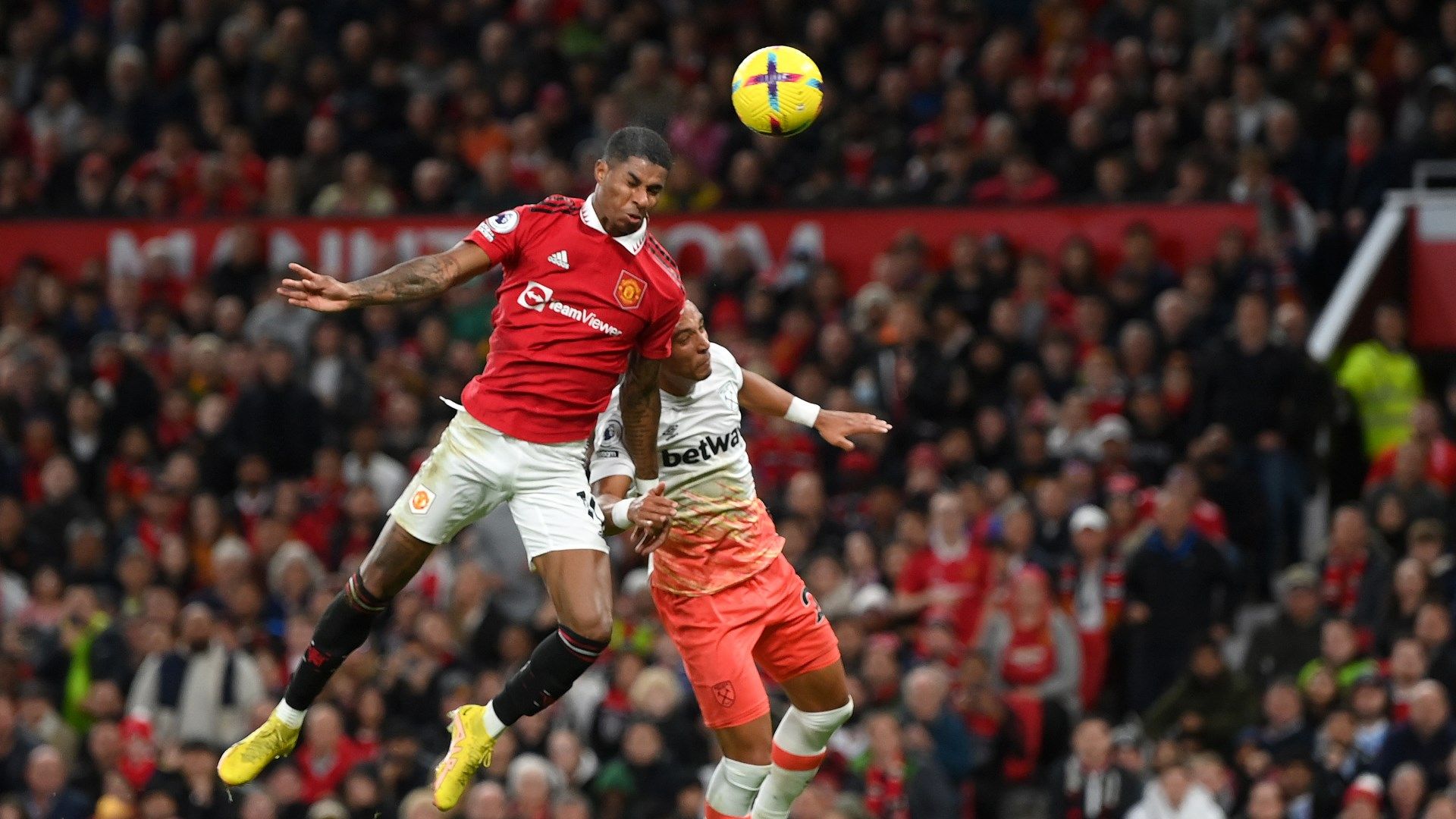 Marcus Rashford v West Ham 2022