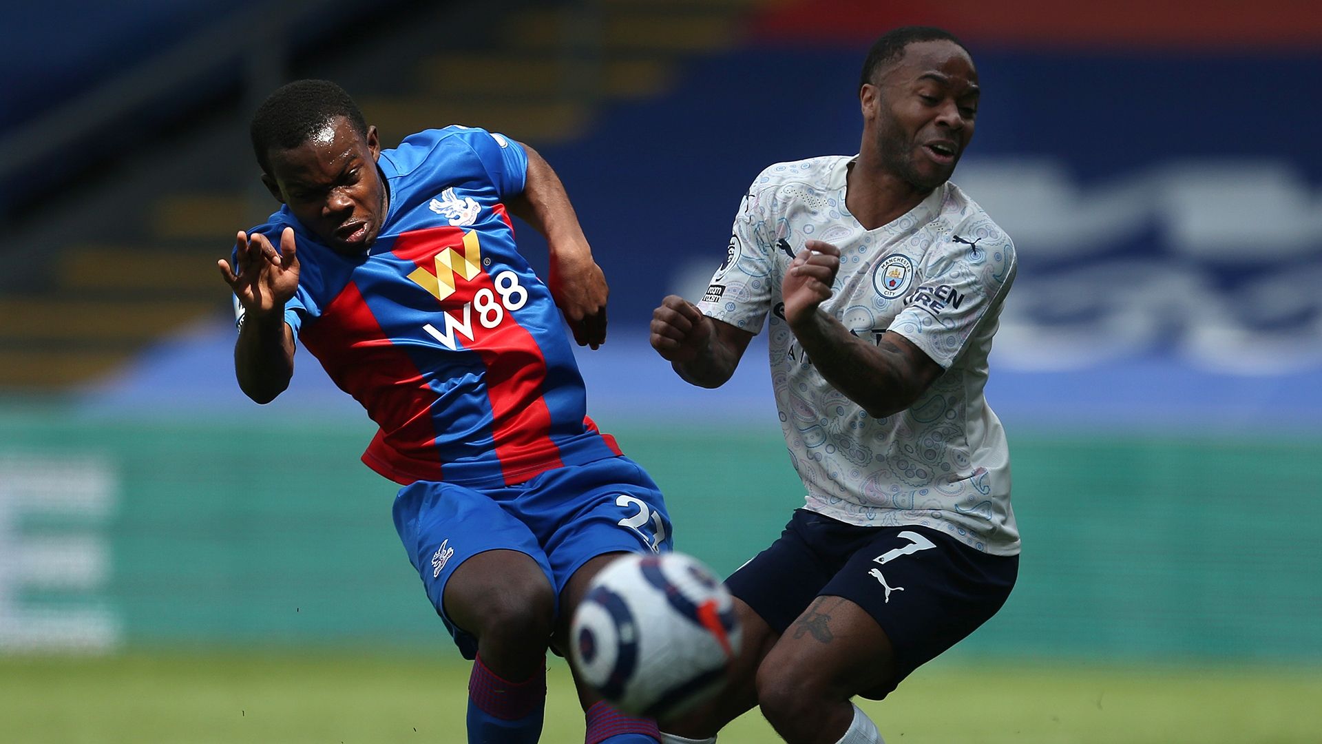 Tyrick Mitchell Raheem Sterling Crystal Palace Man City 2020-21