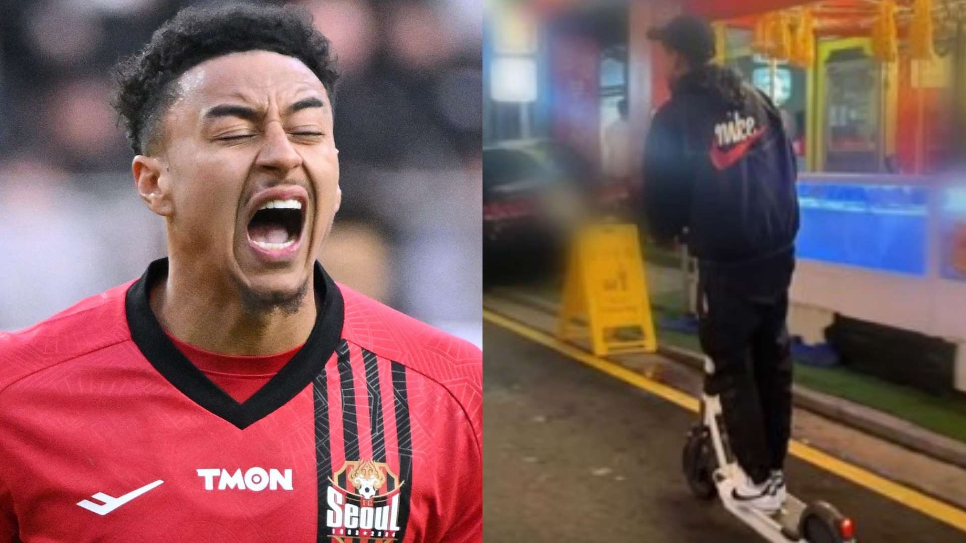 Jesse Lingard scooter Seoul 2024