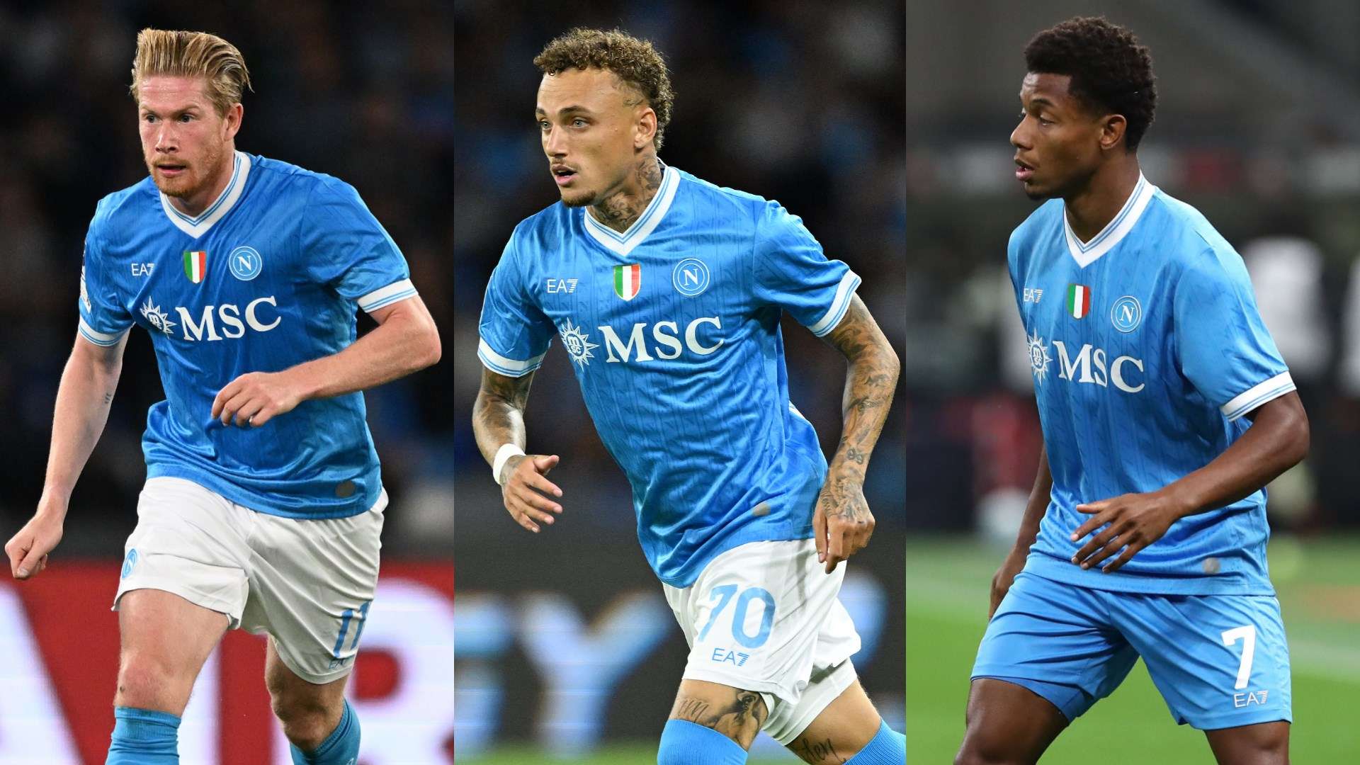 De Bruyne Lang Neres Napoli