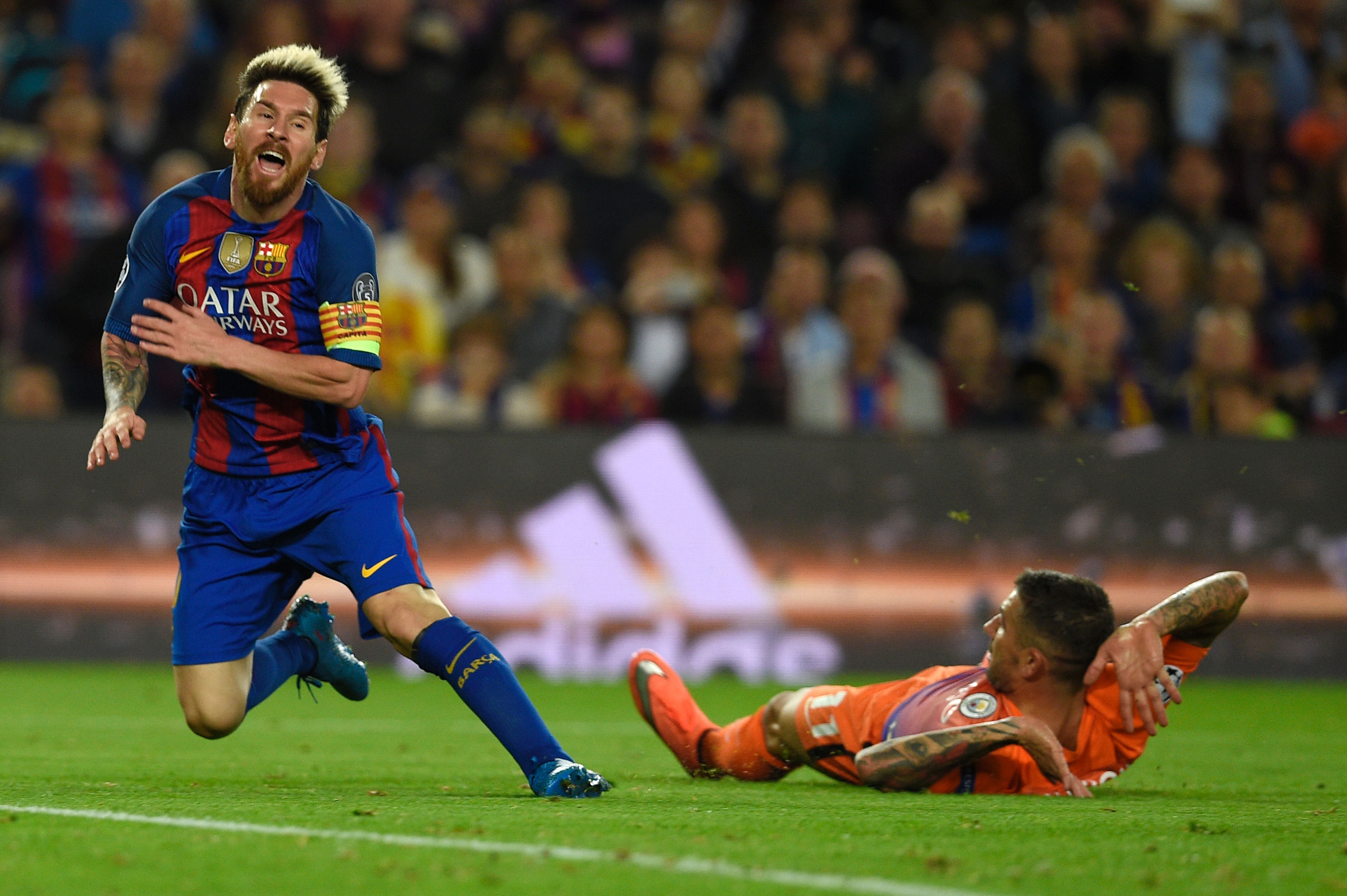 Aleksandar Kolarov messi barcelona manchester city