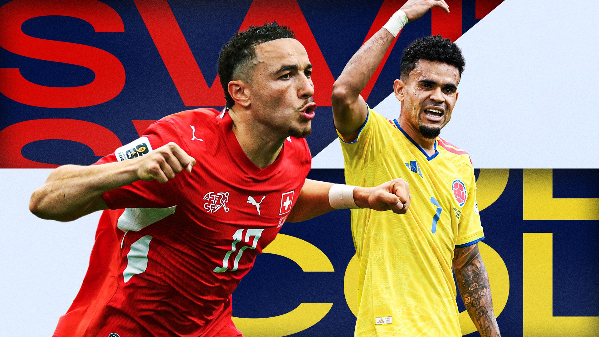Switzerland Colombia GFX