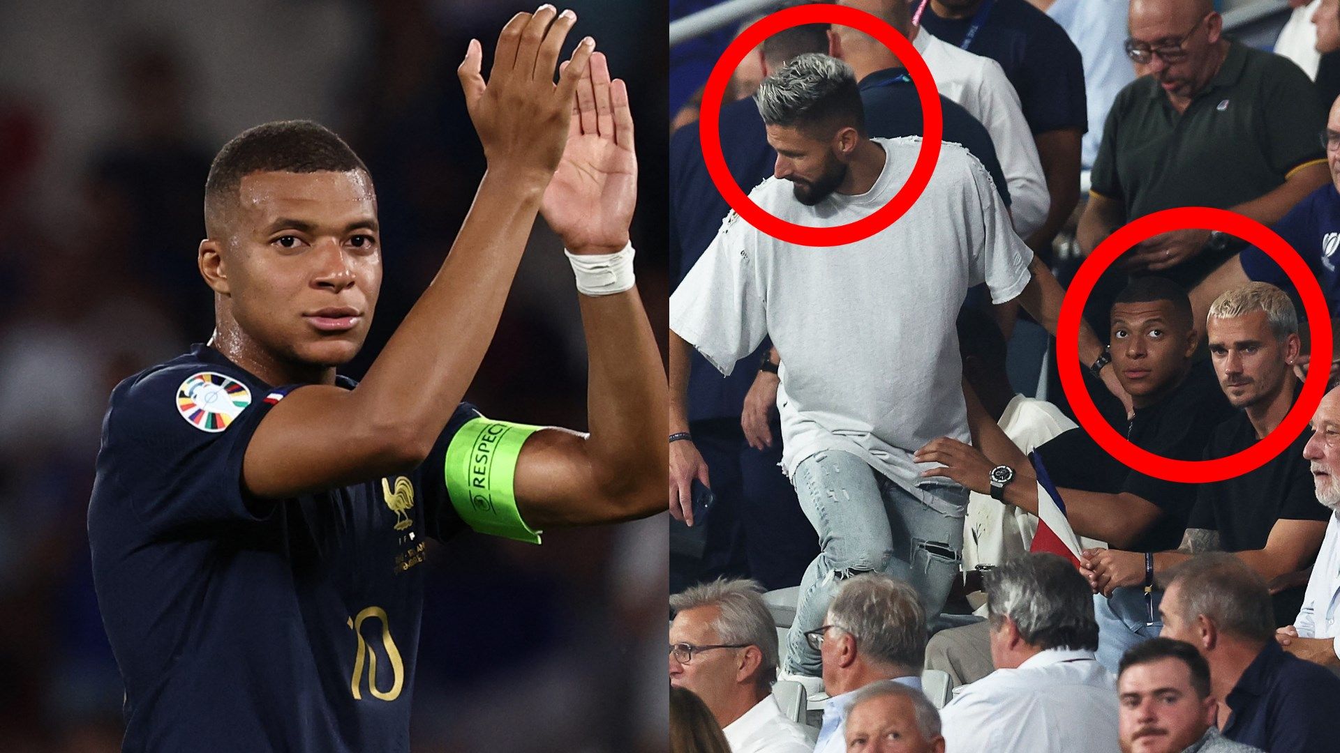 Kylian Mbappe Grioud Griezmann France Rugby