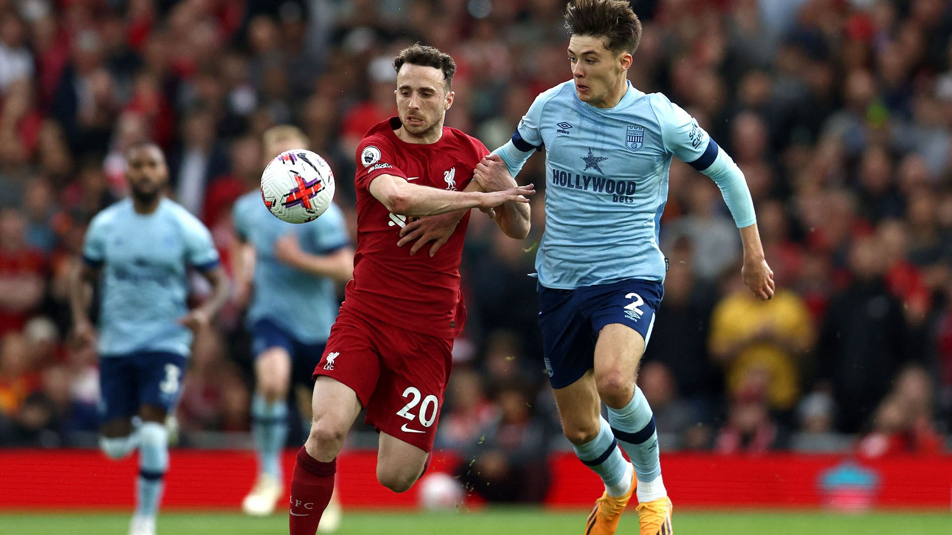 Diogo Jota Liverpool Brentford 2022-23