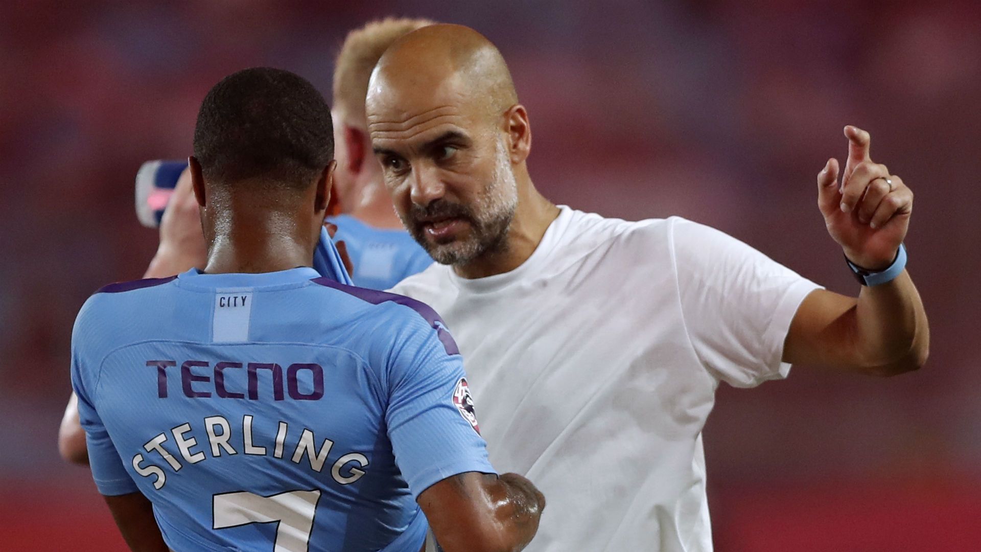 Raheem Sterling Pep Guardiola Manchester City pre-season 2019
