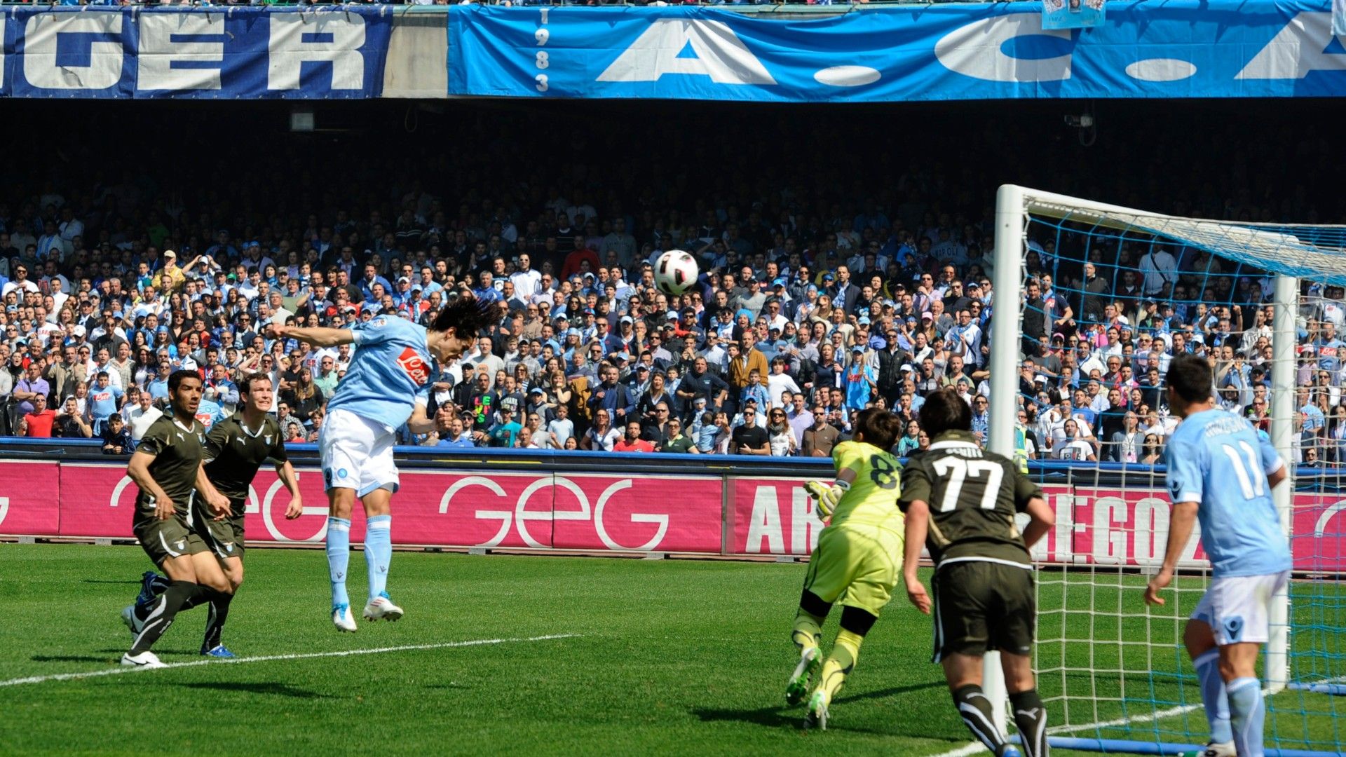 Edinson Cavani Napoli Lazio