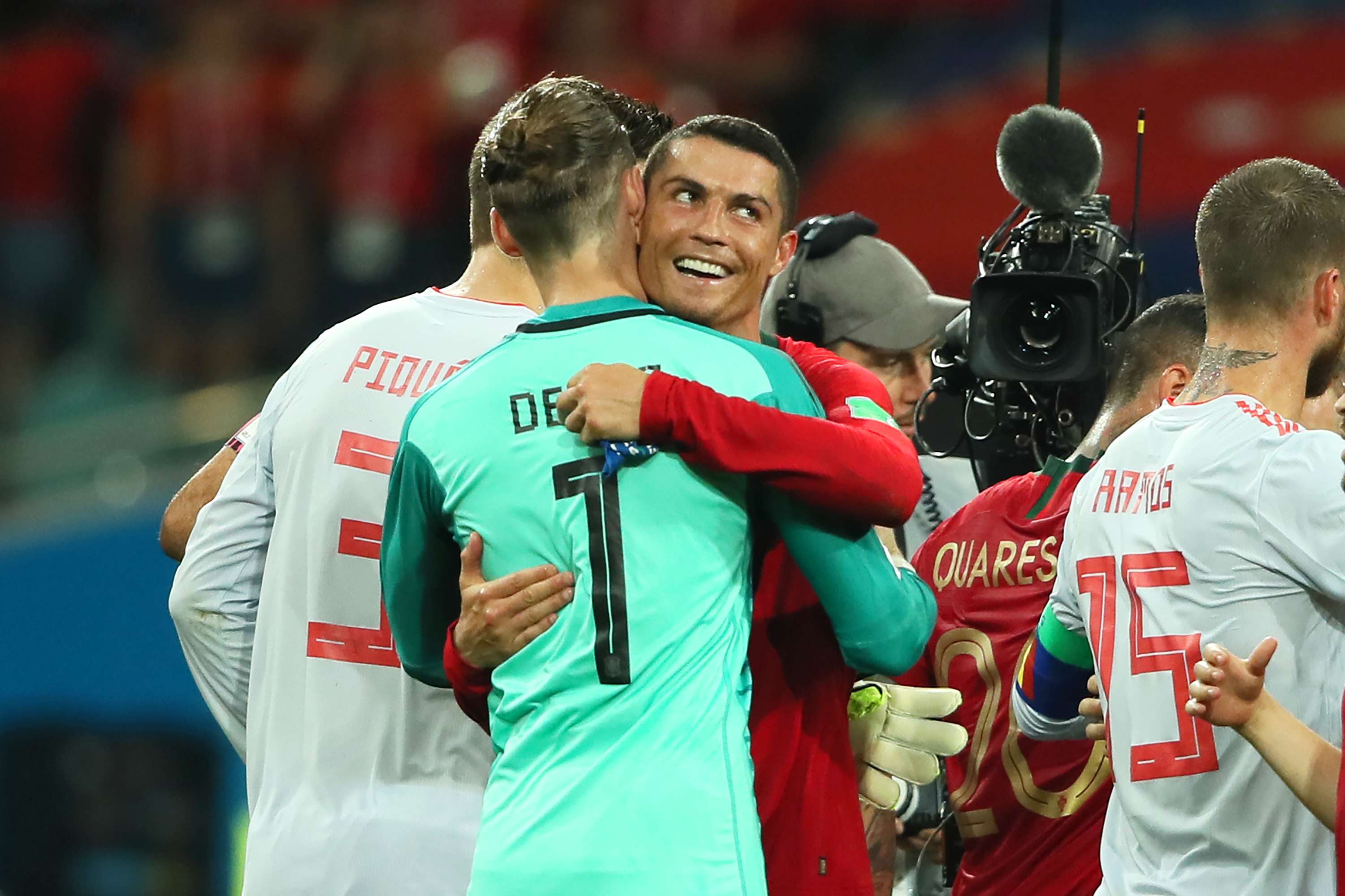Cristiano Ronaldo David De Gea Spain Portugal World Cup 2018