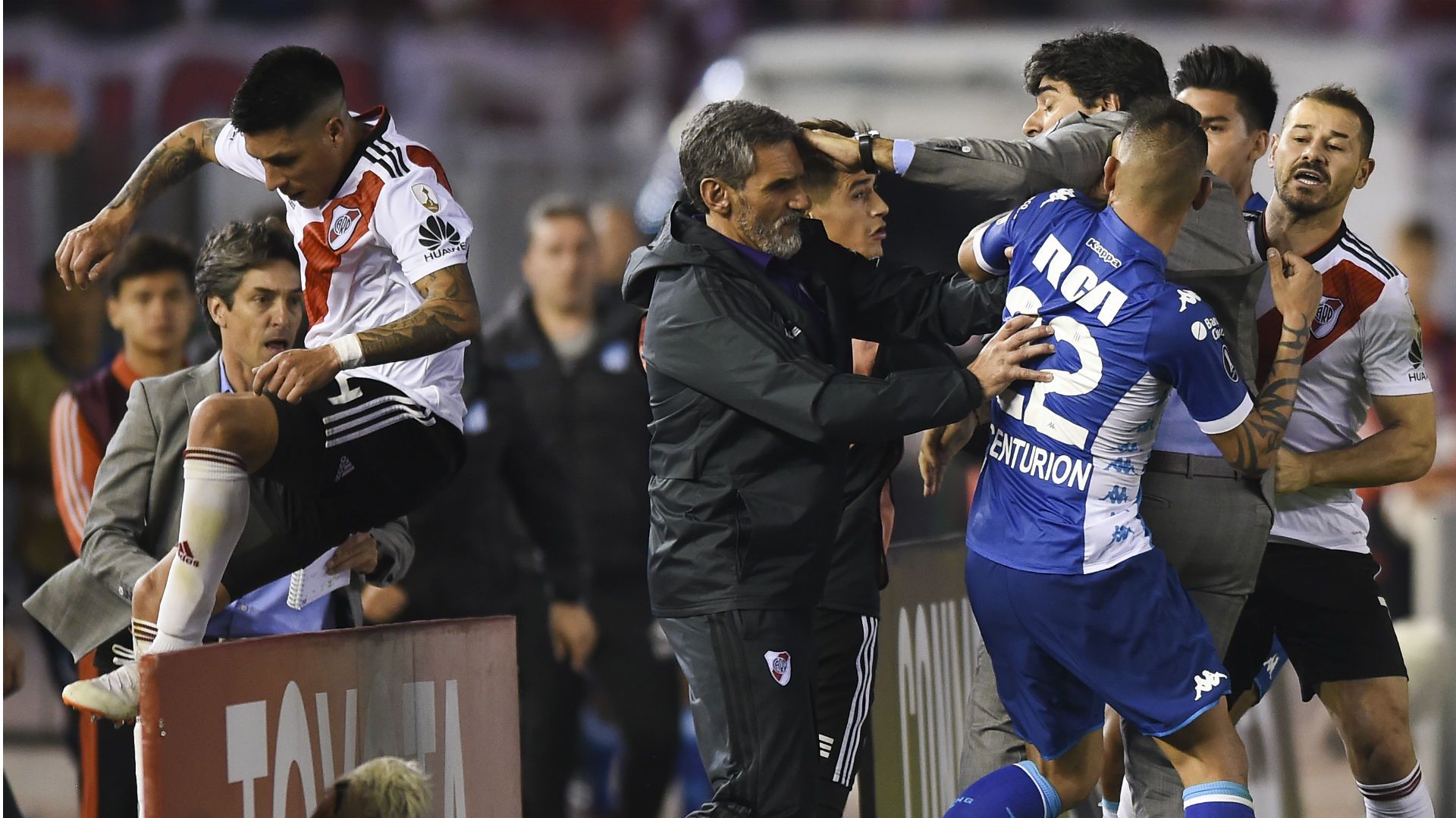Ricardo Centurion Enzo Perez River Plate Racing Club Copa Libertadores 2018
