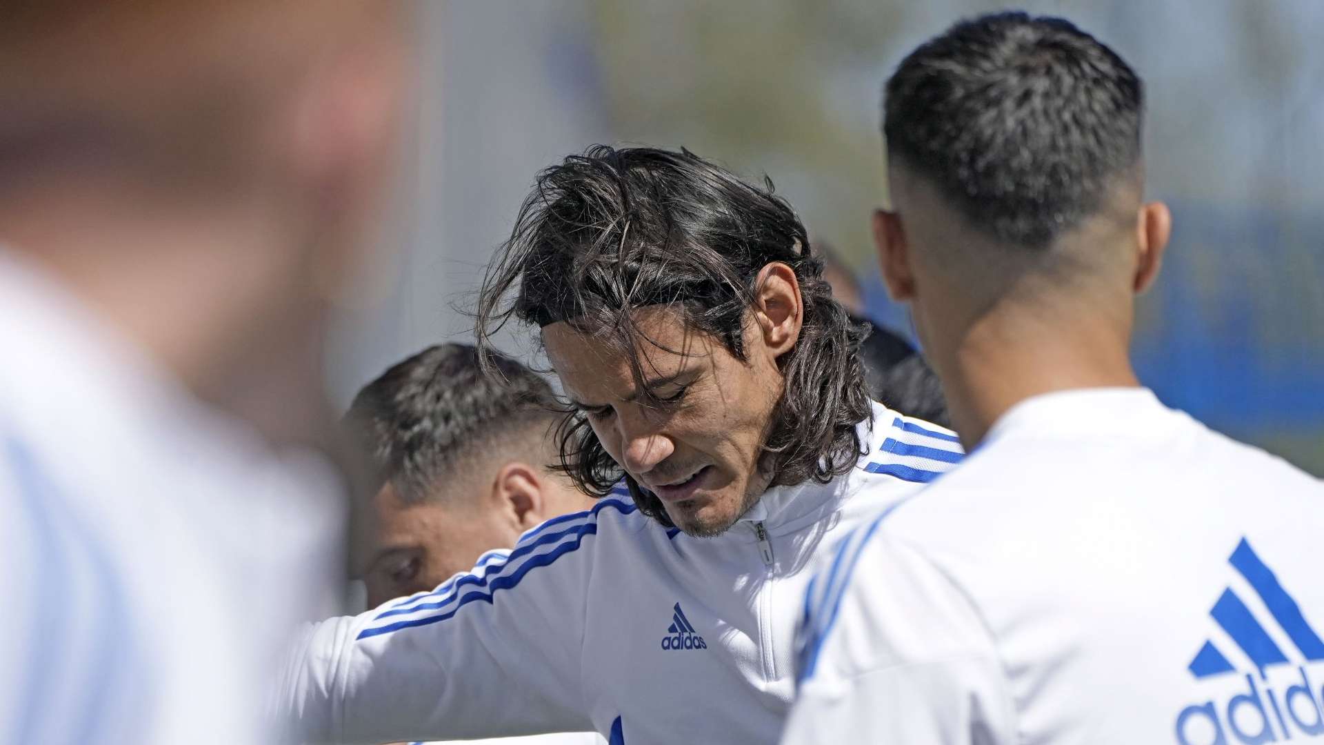 edinson cavani boca entrenamiento octubre 2023