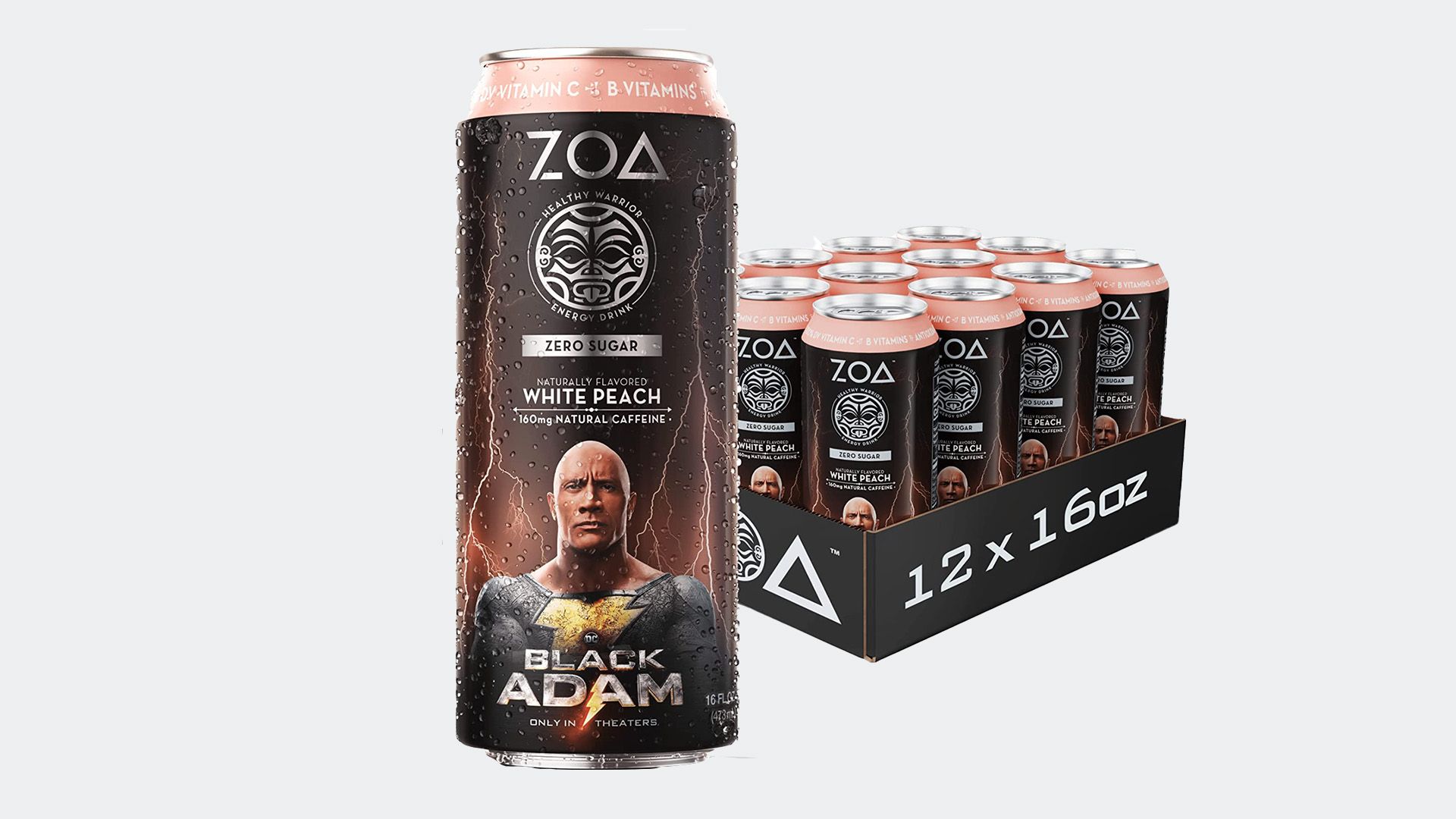 ZOA White Peach Energy Drinks
