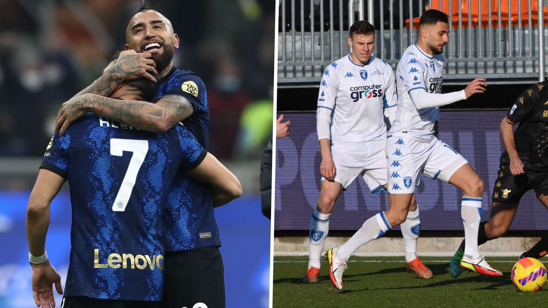 Inter Empoli 2022 Alexis Sánchez Arturo Vidal