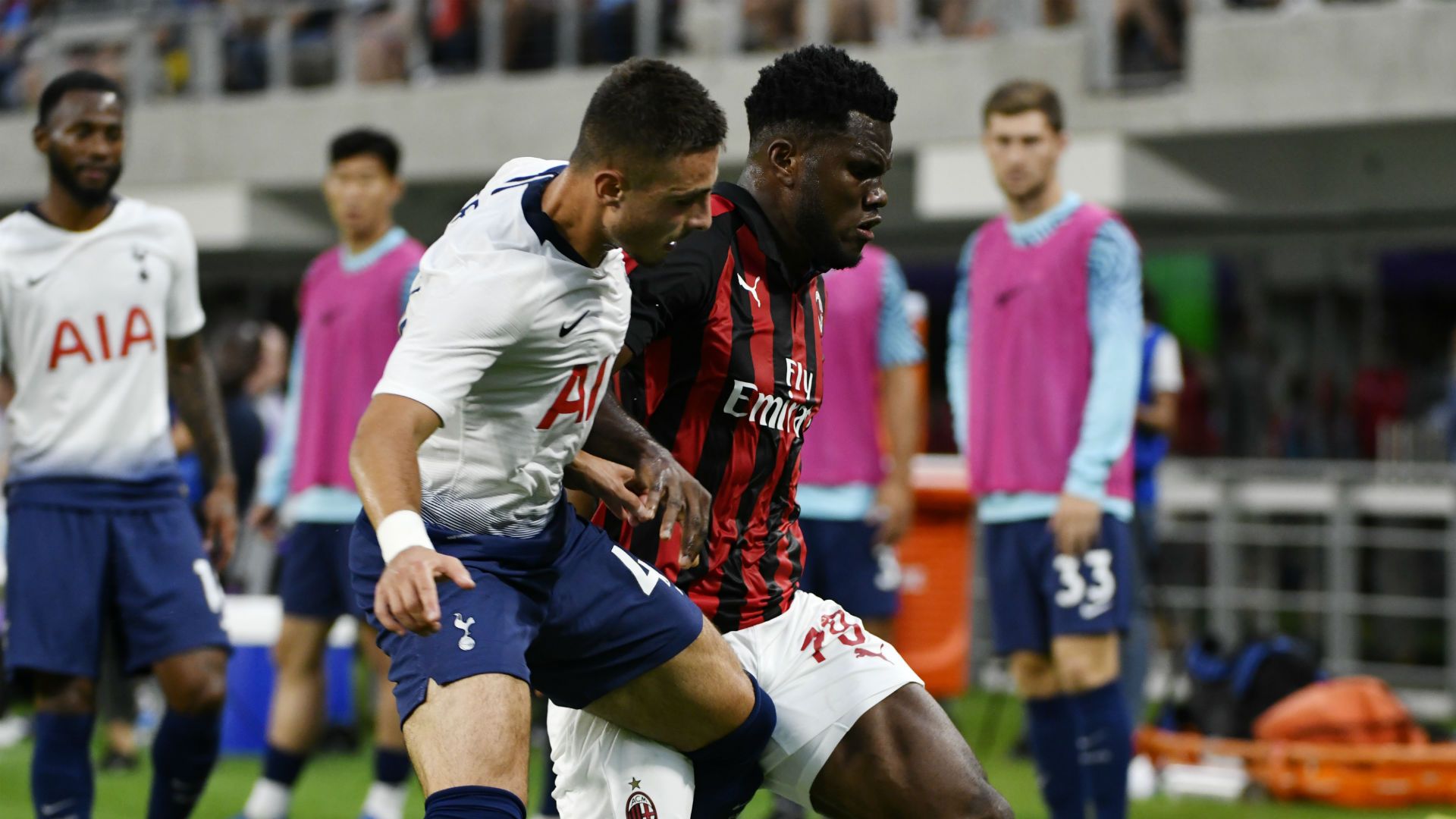 Alfie Whiteman Franck Kessie Tottenham Milan ICC 2018