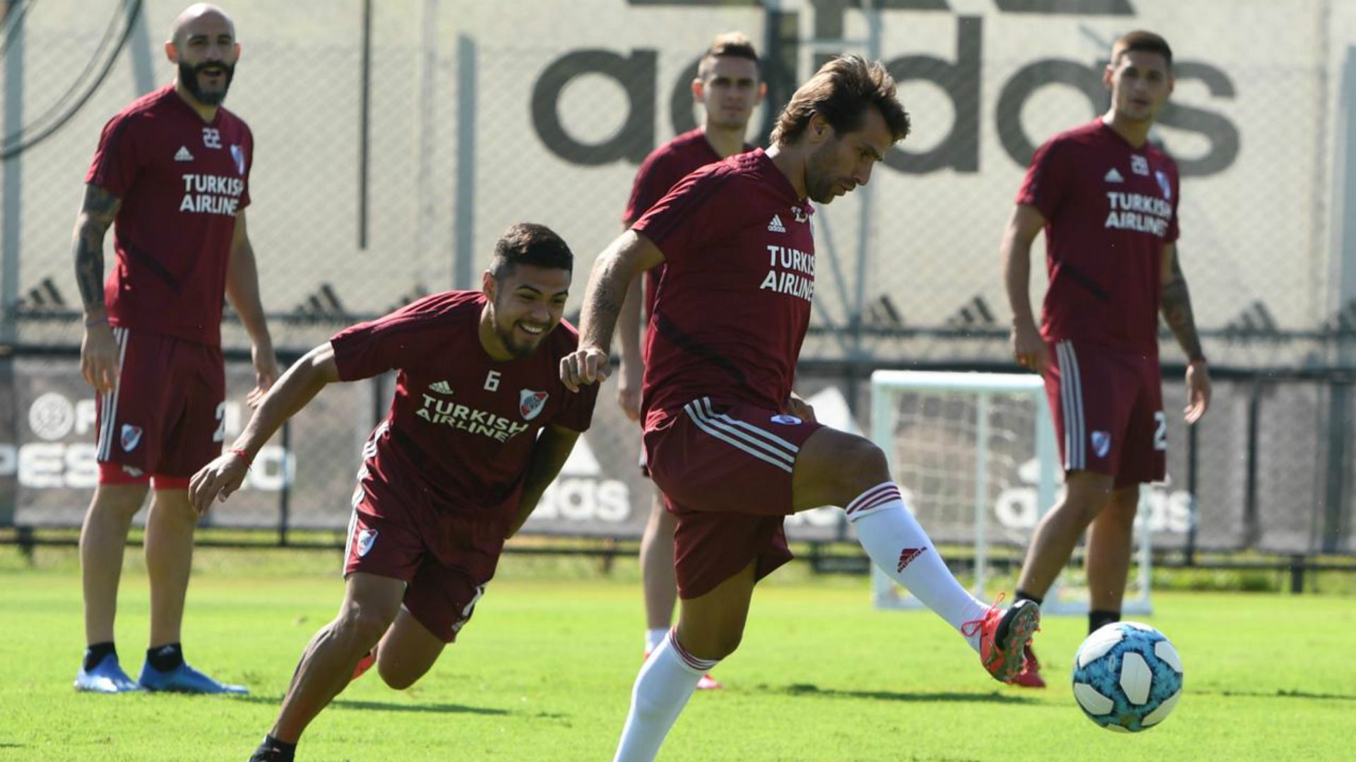 Paulo Diaz Leonardo Ponzio River Plate entrenamiento 2020