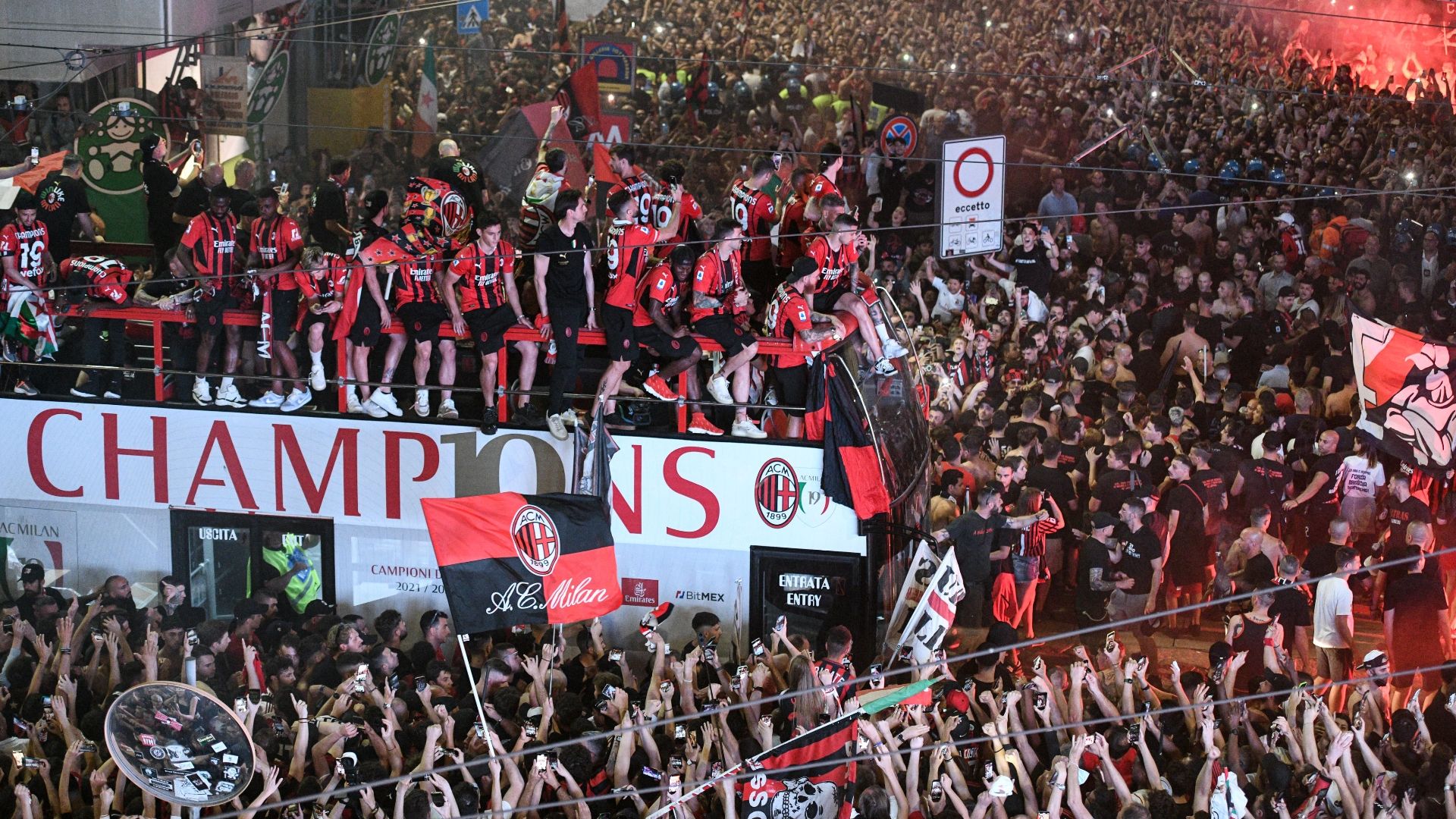 Milan party Scudetto