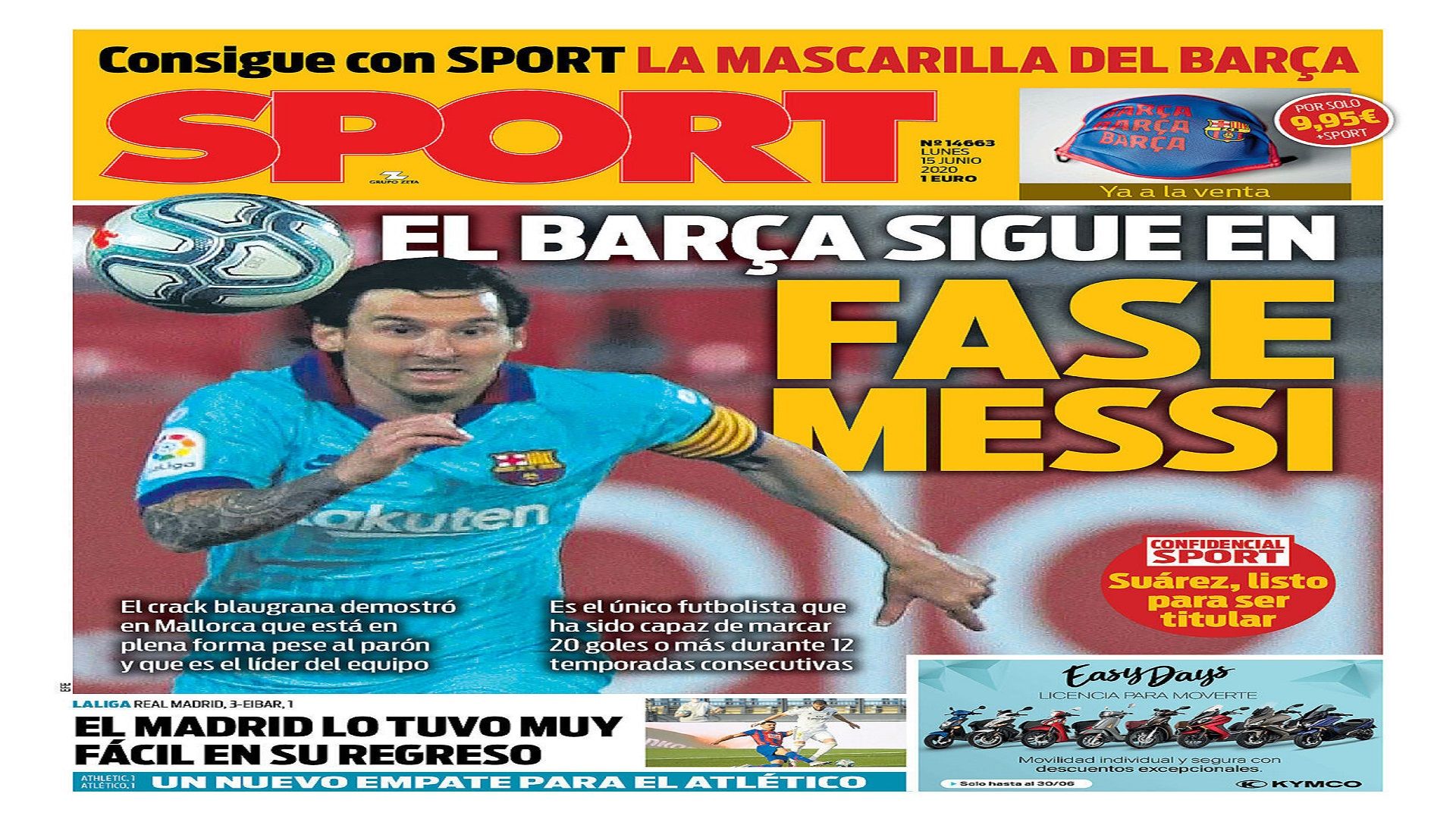 newspapers 15 June embed only Sport