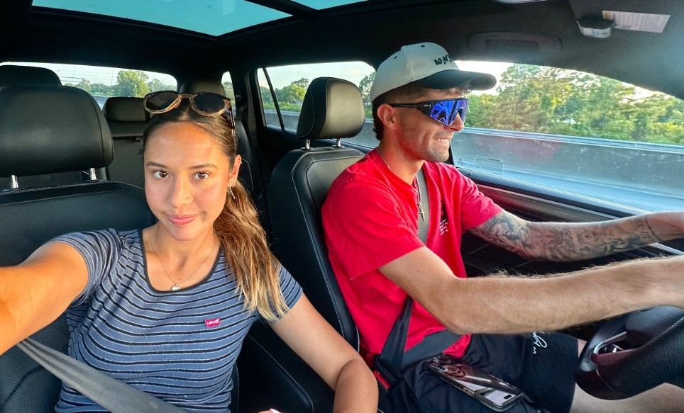 Alexa Melton Christian Pulisic car