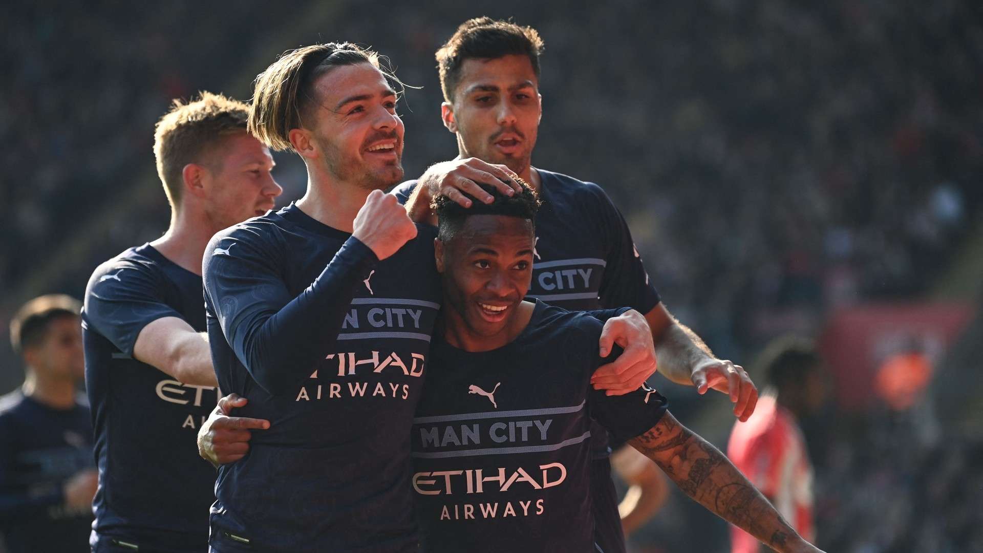 Jack Grealish Raheem Sterling Manchester City 2021-22