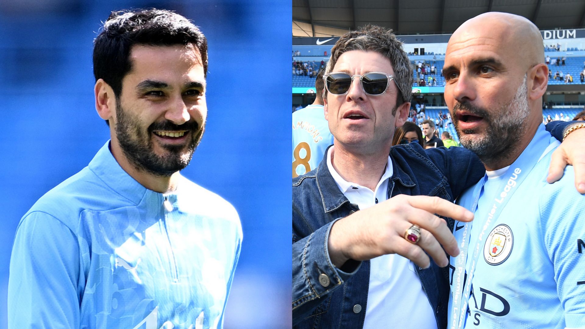 Ilkay Gundogan Noel Gallagher Pep Guardiola