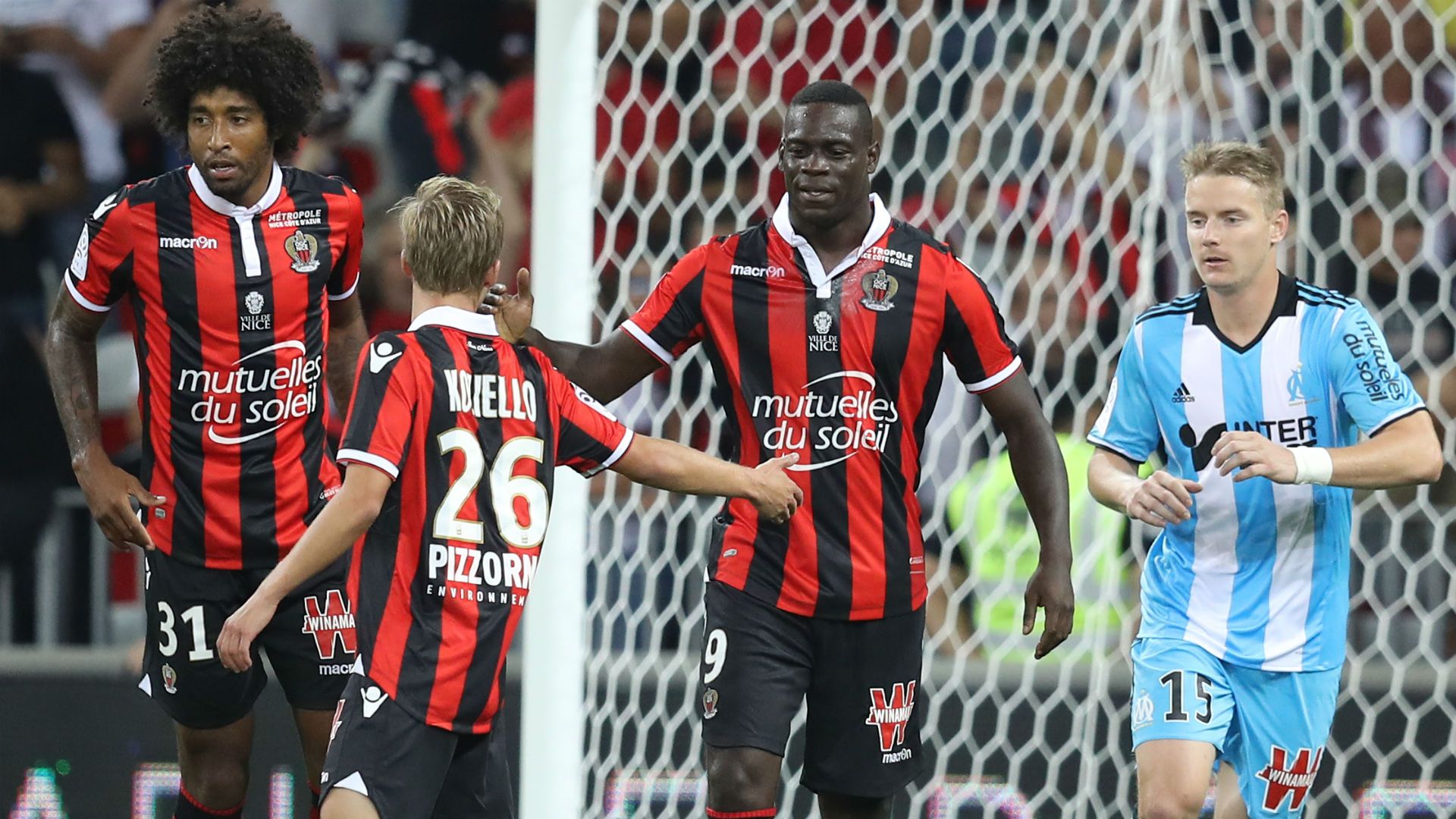 Mario Balotelli Vincent Koziello Nice Marseille Ligue 1 11092016