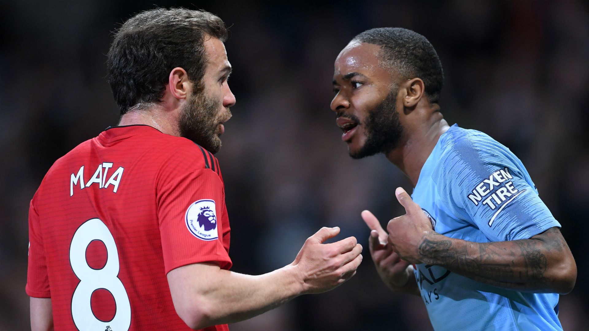 Juan Mata Manchester United Raheem Sterling Manchester City