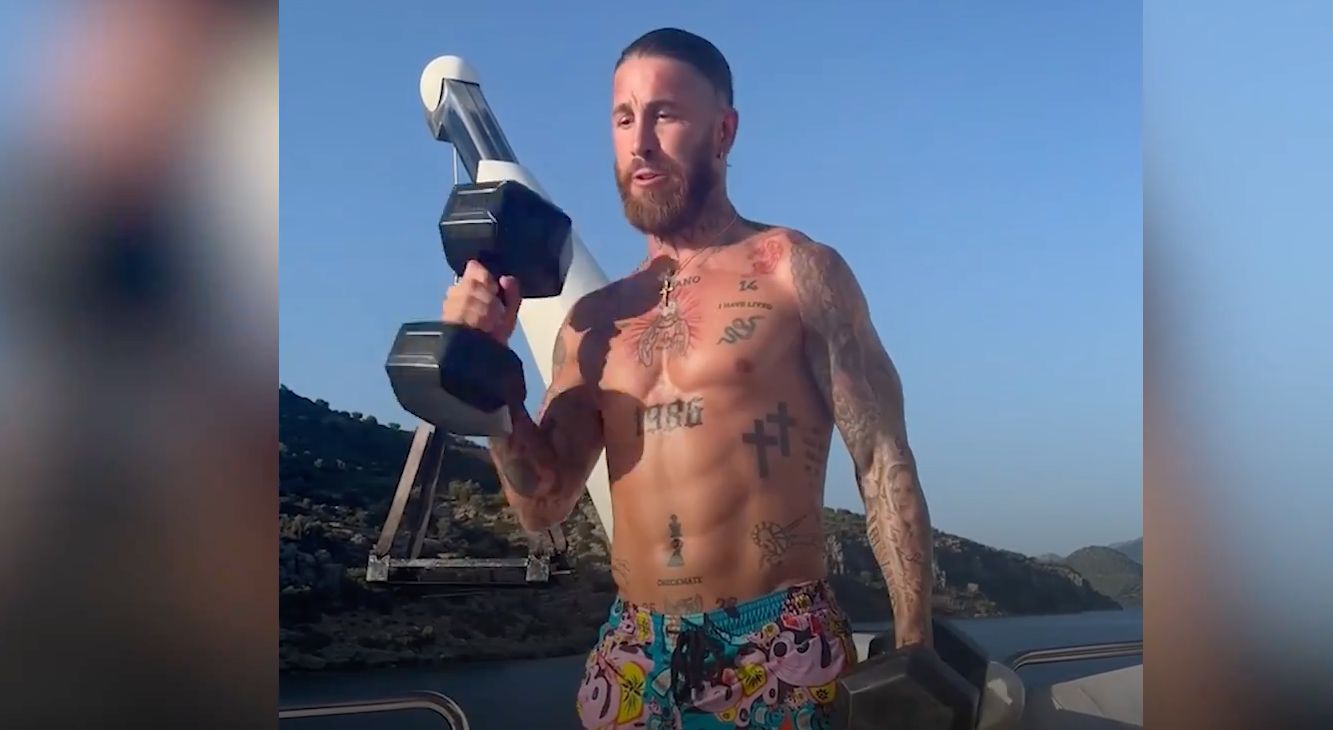 Sergio Ramos training