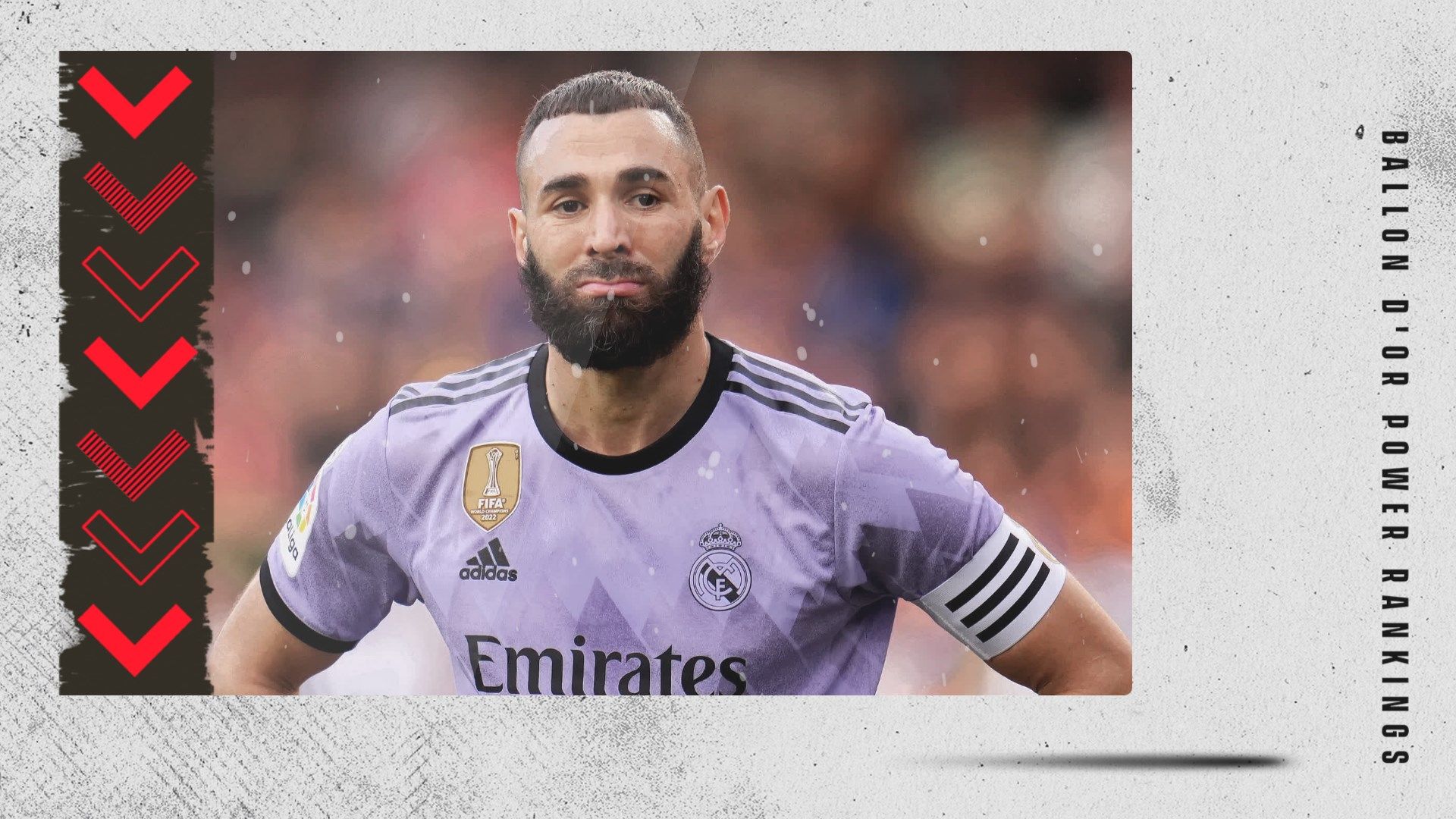 Karim Benzema Ballon d'Or Rankings GFX