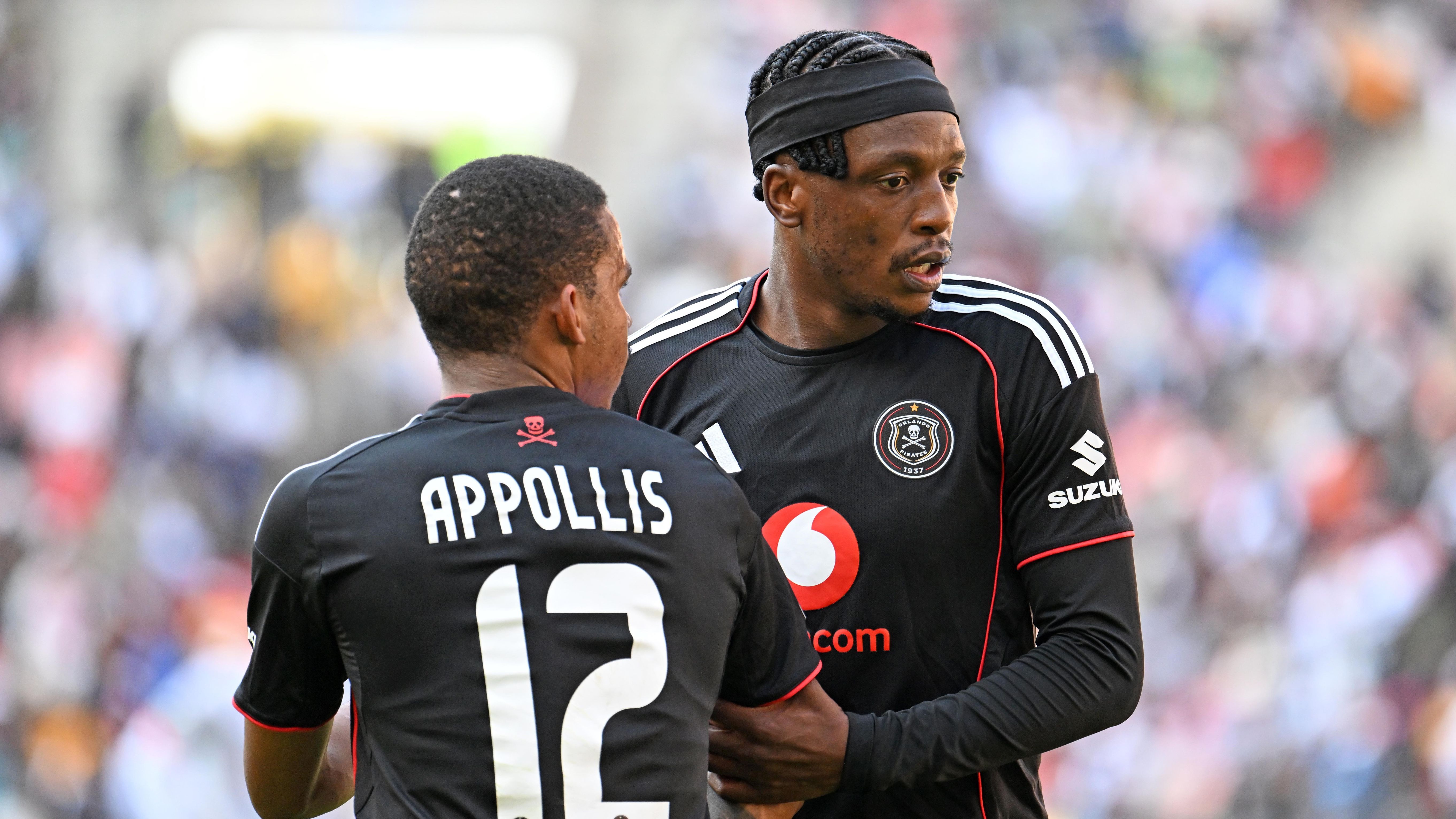 Patrick Maswanganyi, Oswin Appollis, Orlando Pirates, August 2025