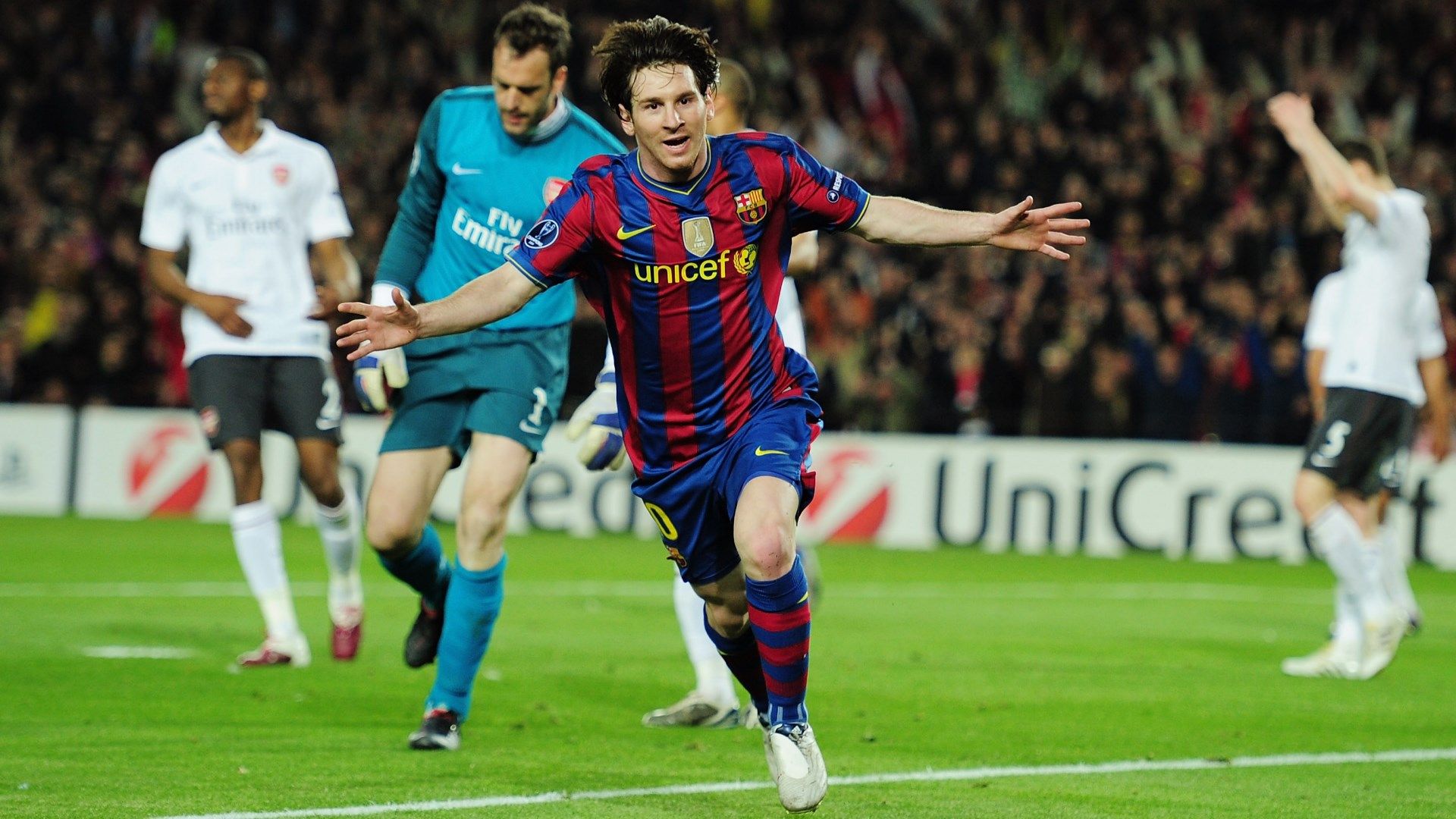 Lionel Messi Arsenal Barcelona 2010