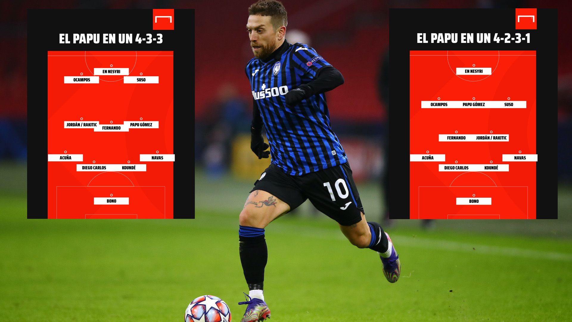 Papu Gómez Sevilla alineación