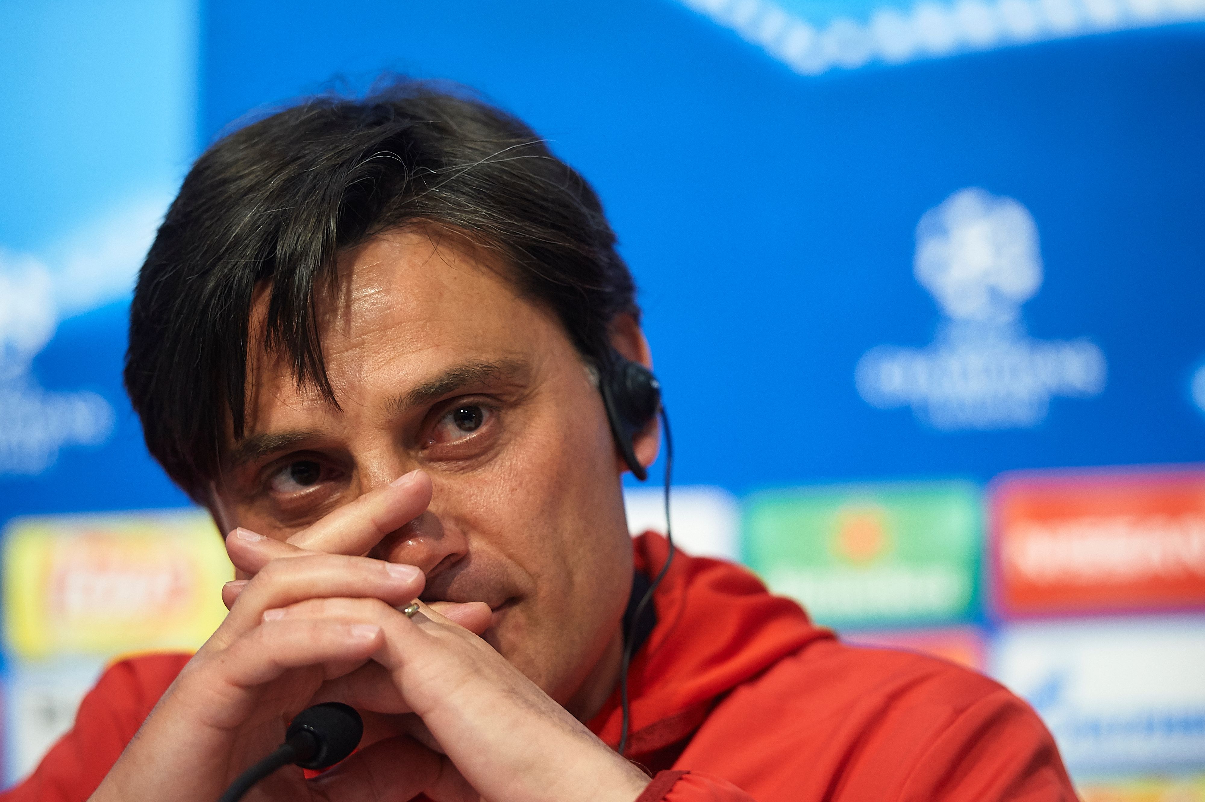 Vincenzo Montella Sevilla Manchester United UEFA Champions League