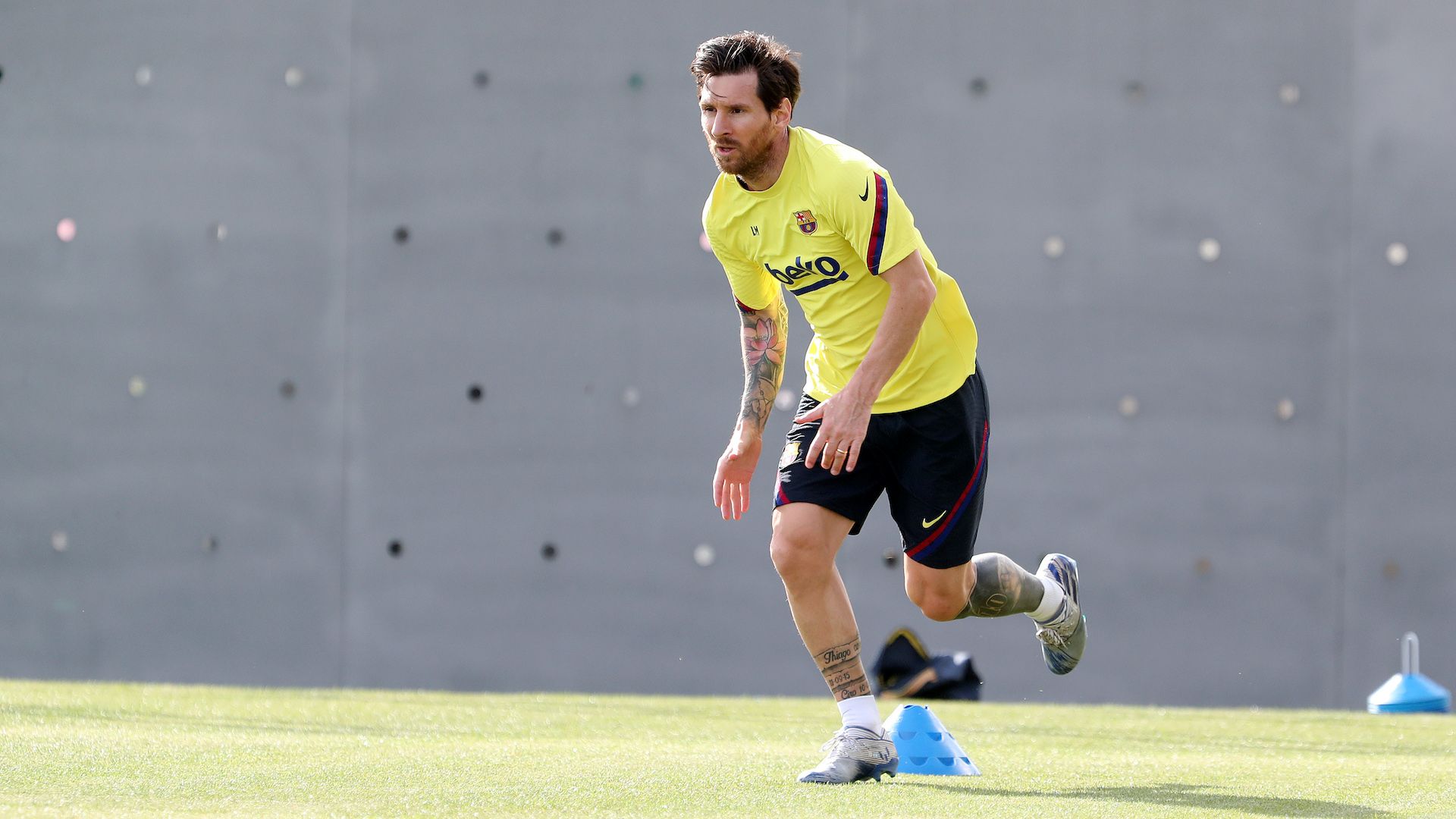 Messi Entrenamiento Barcelona coronavirus