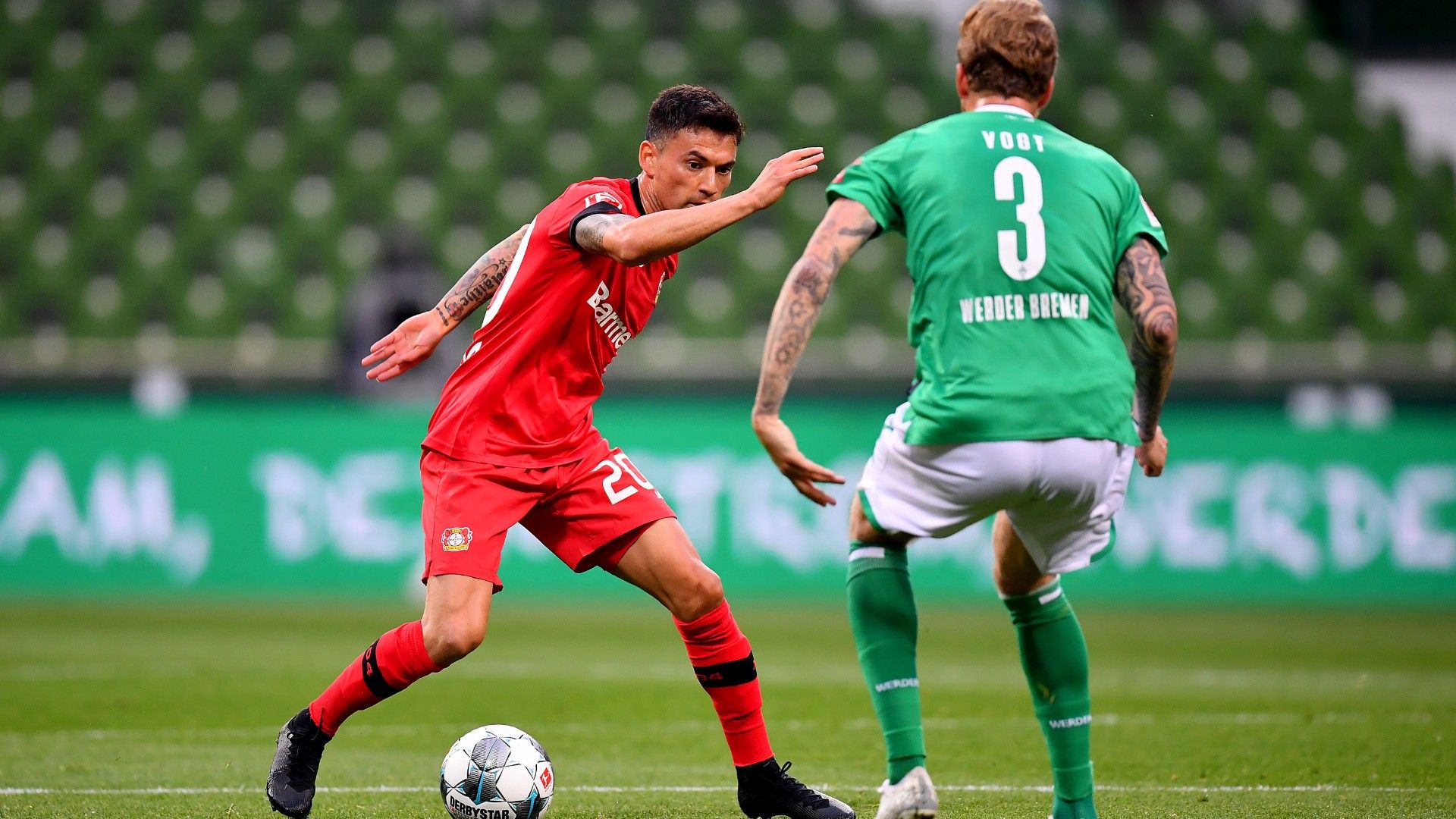 180520 Bremen Bayer Leverkusen Vogt Charles Aránguiz