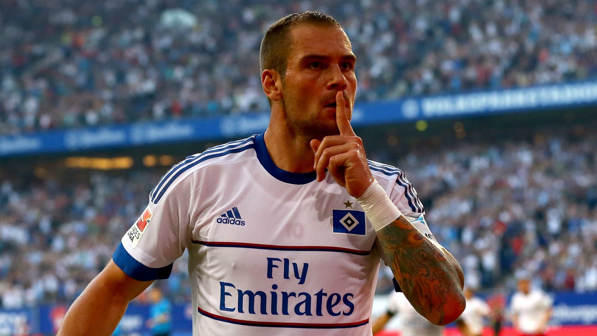 PIERRE-MICHEL LASOGGA HAMBURG GERMAN BUNDESLIGA 22082015